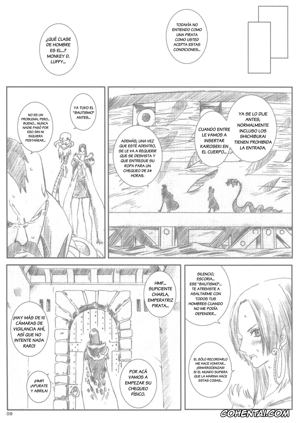 One Piece porno, Boa Hancock porno, Kuusou Zikken Vol.9 (One Piece), pagina 8