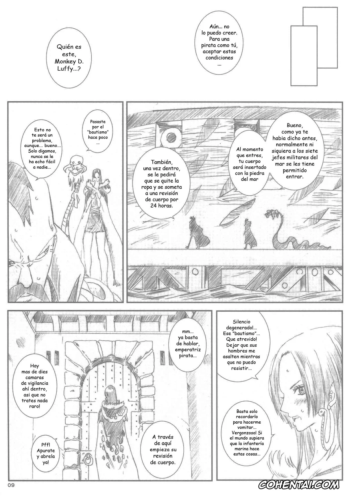 One Piece porno, Boa Hancock porno, Kuusou Zikken Vol.9 (One Piece), pagina 8