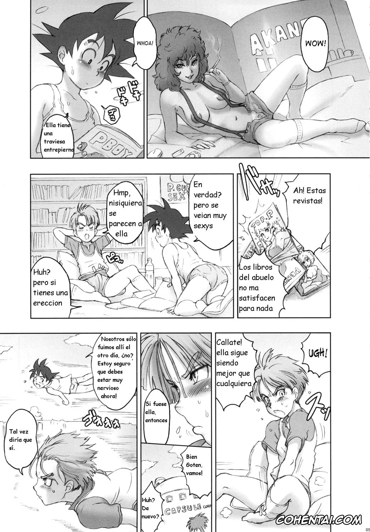 Dragon Ball Z porno, Android 18 porno, Bulma Briefs porno, Son Goten porno, Trunks Briefs porno, Nippon Ageru yo (Dragon Ball Z), pagina 5