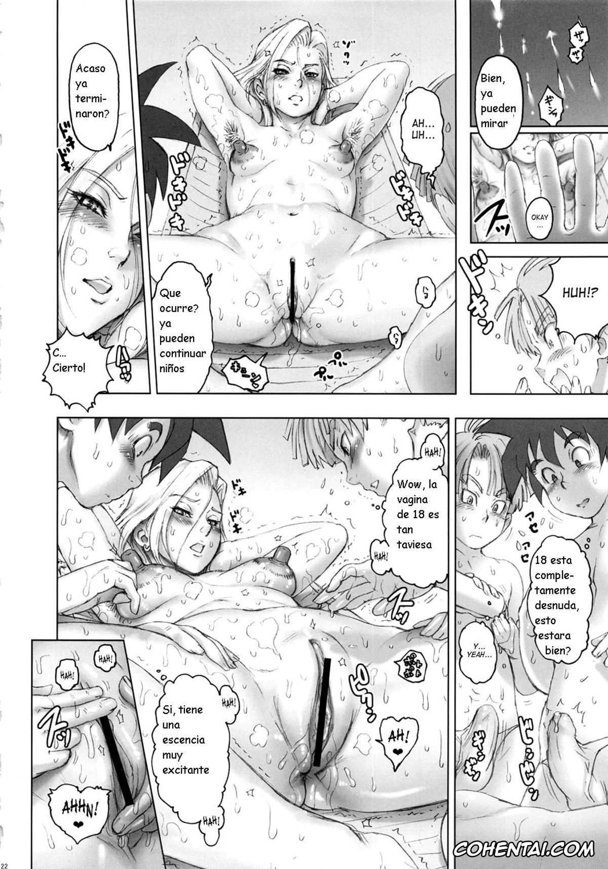Dragon Ball Z xxx, Android 18 xxx, Bulma Briefs xxx, Son Goten xxx, Trunks Briefs xxx, Nippon Ageru yo (Dragon Ball Z), pagina 22