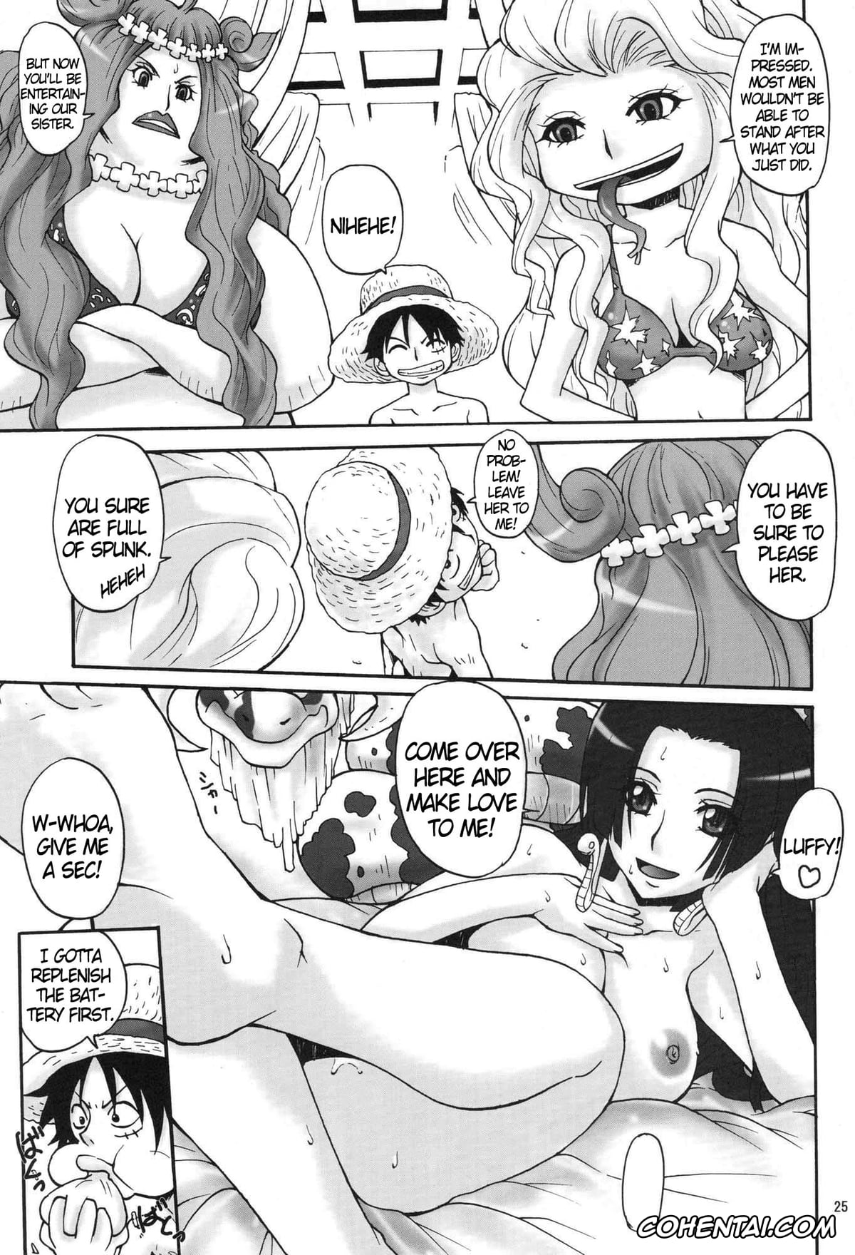 One Piece porno, Boa Hancock porno, Monkey D. Luffy porno, NyanNyan Hebihime (One Piece), pagina 23