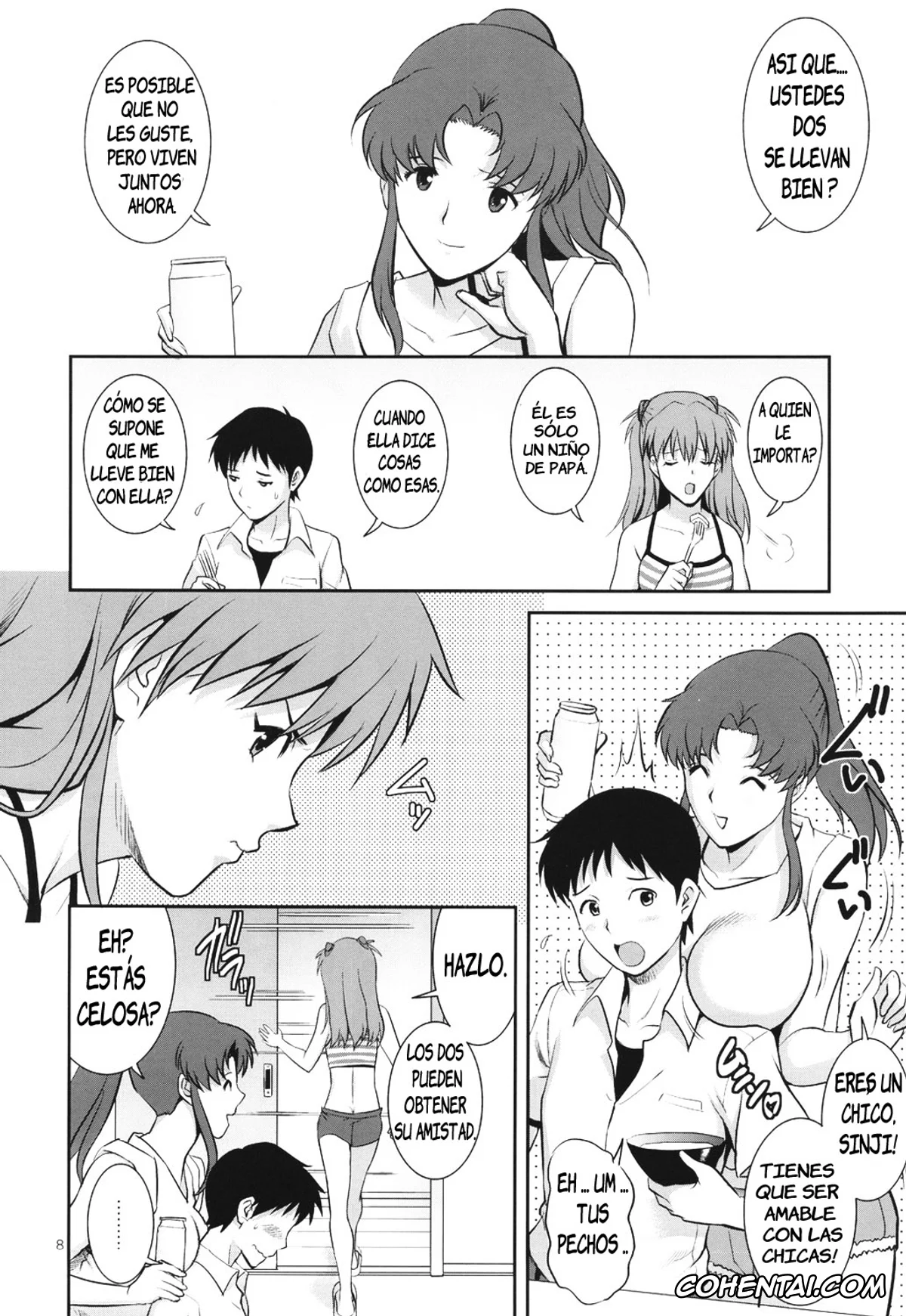 Neon Genesis Evangelion hentai, Asuka Langley Soryu hentai, Shinji Ikari hentai, C-FREAK. (Neon Genesis Evangelion), pagina 9