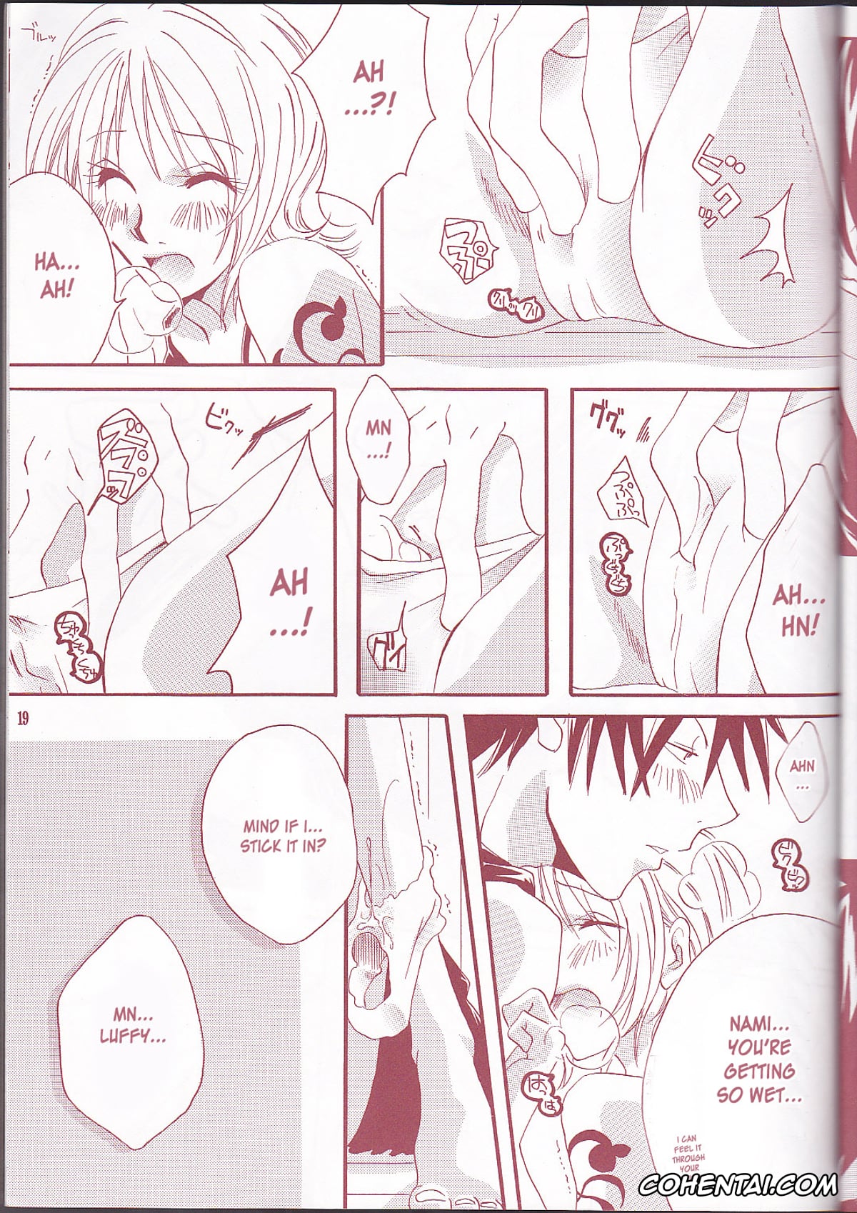 One Piece xxx, Monkey D. Luffy xxx, Nami xxx, Margarita (One Piece), pagina 19