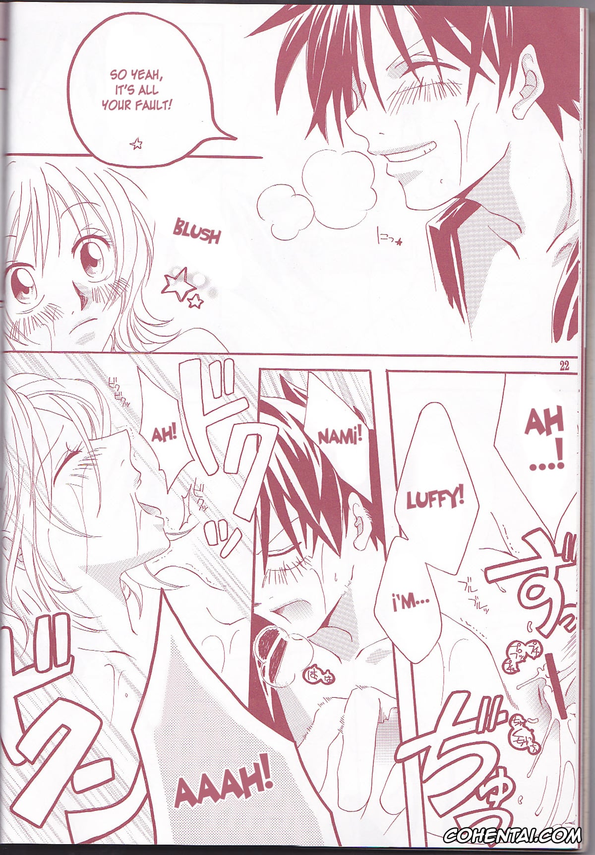 One Piece xxx, Monkey D. Luffy xxx, Nami xxx, Margarita (One Piece), pagina 22