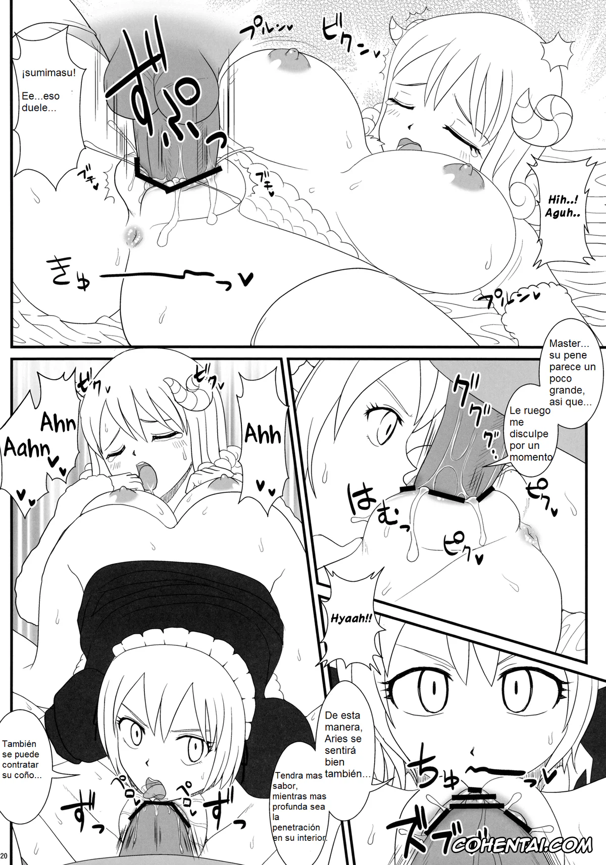 Fairy Tail xxx, Angel xxx, Aries xxx, Erza Scarlet xxx, Lucy Heartfilia xxx, Virgo xxx, Tsuyu-Daku FT-Nyan x Nyan! (Fairy Tail), pagina 19