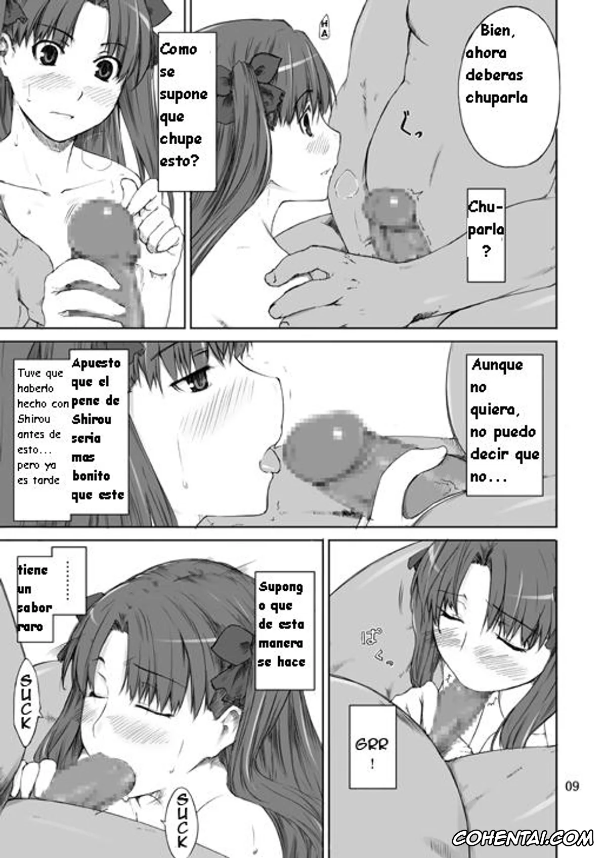 Fate/stay night hentai, Rin Tosaka hentai, Tohsaka-ke no Kakei Jijou (Fate/stay night), pagina 9