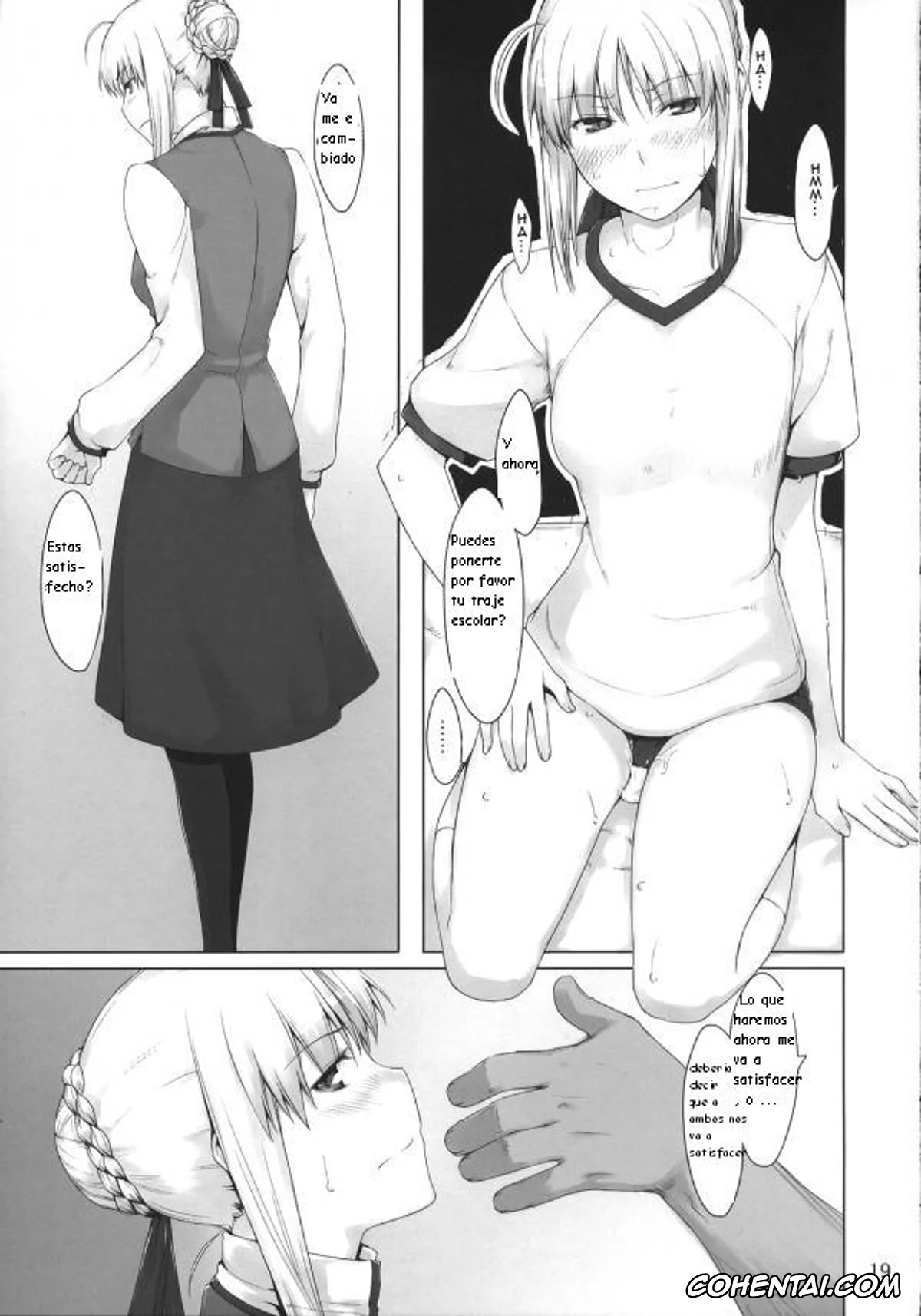 Fate/stay night xxx, Rin Tosaka xxx, Saber | Arturia Pendragon xxx, Tohsaka-ke no Kakei Jijou 4 (Fate/stay night), pagina 19