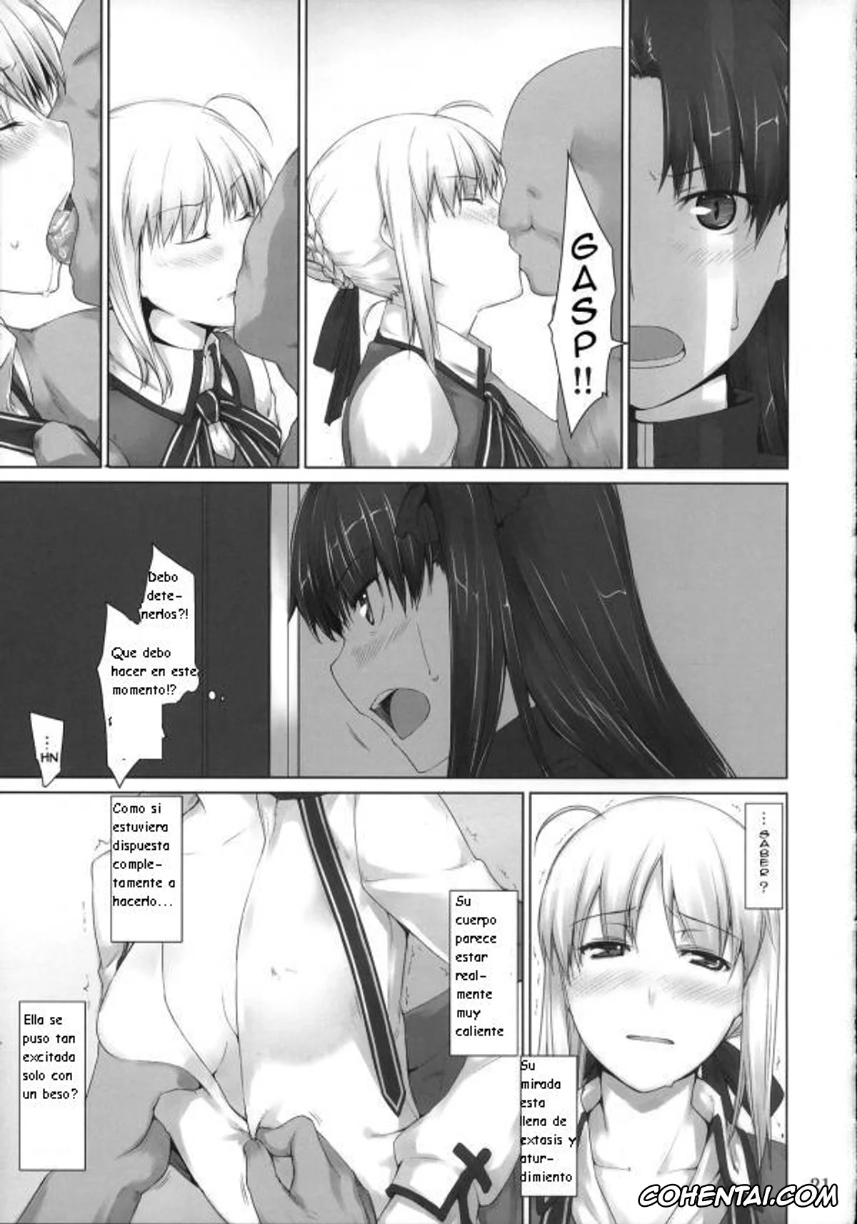 Fate/stay night hentai, Rin Tosaka hentai, Saber | Arturia Pendragon hentai, Tohsaka-ke no Kakei Jijou 4 (Fate/stay night), pagina 21