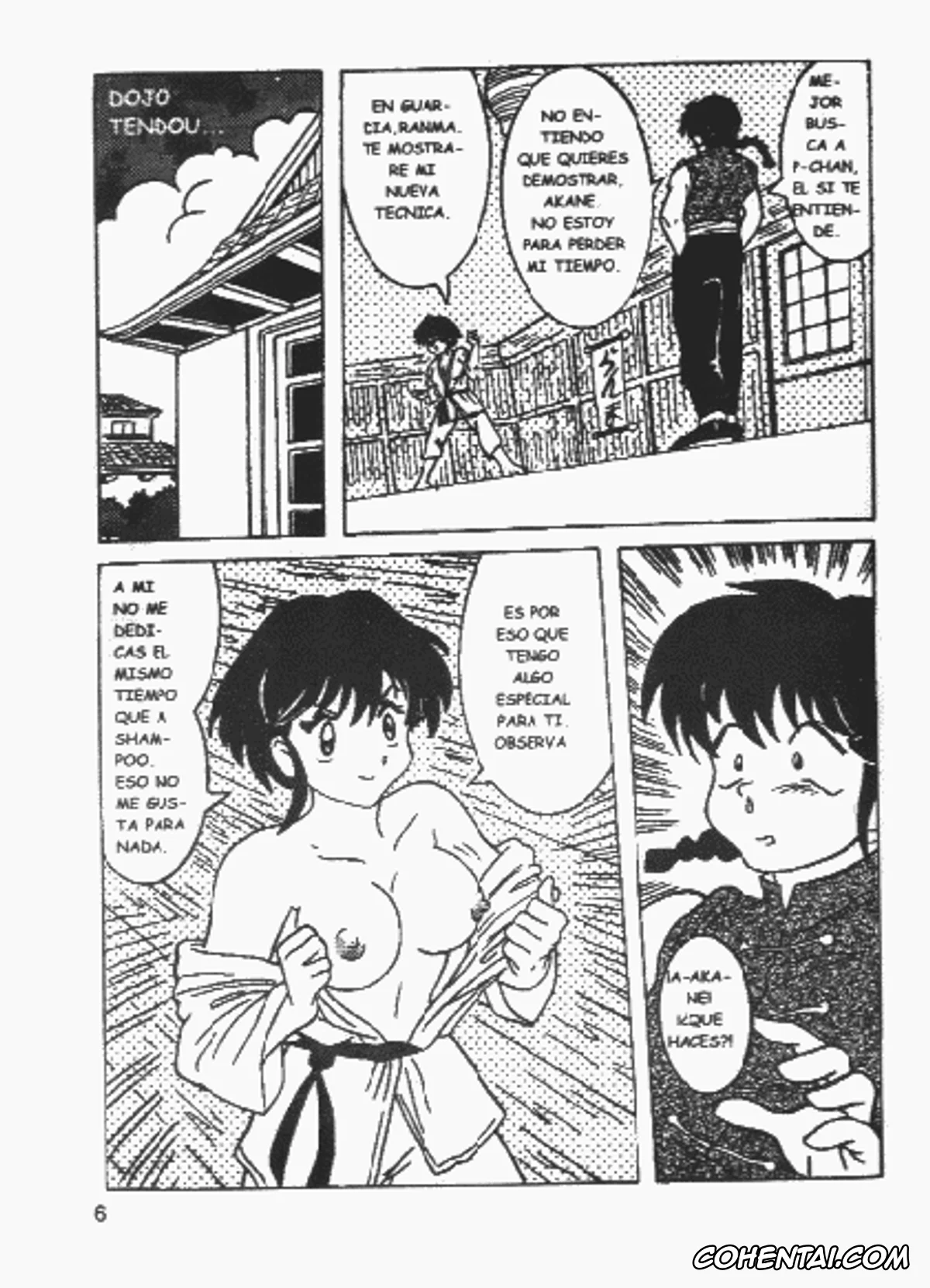 Ranma 1/2 hentai, Akane Tendo hentai, Parte Uno: Dime Que Me Amas (Ranma 1/2), pagina 6