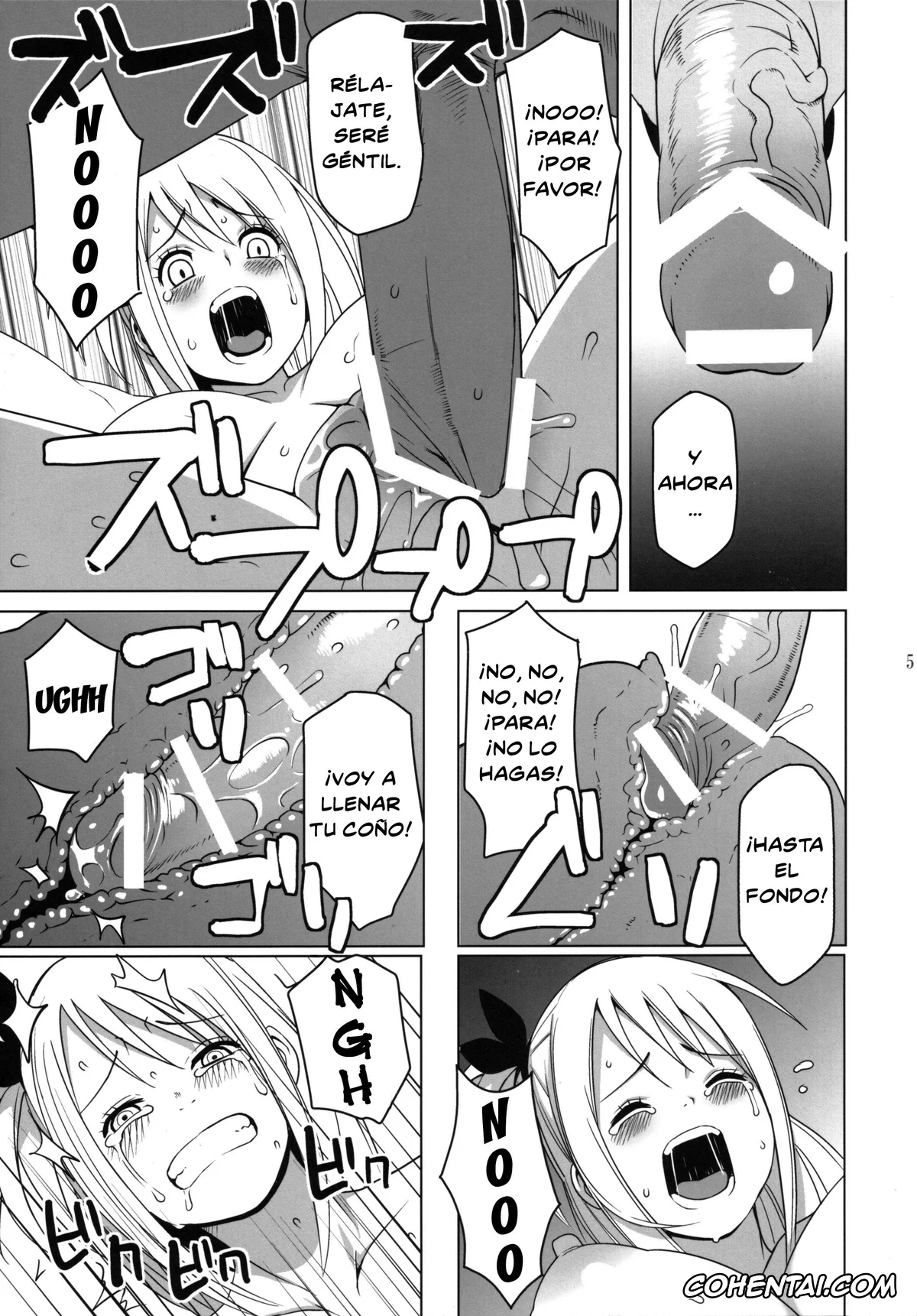 Fairy Tail hentai, Lucy Heartfilia hentai, Chichikko Bitch (Fairy Tail), pagina 6