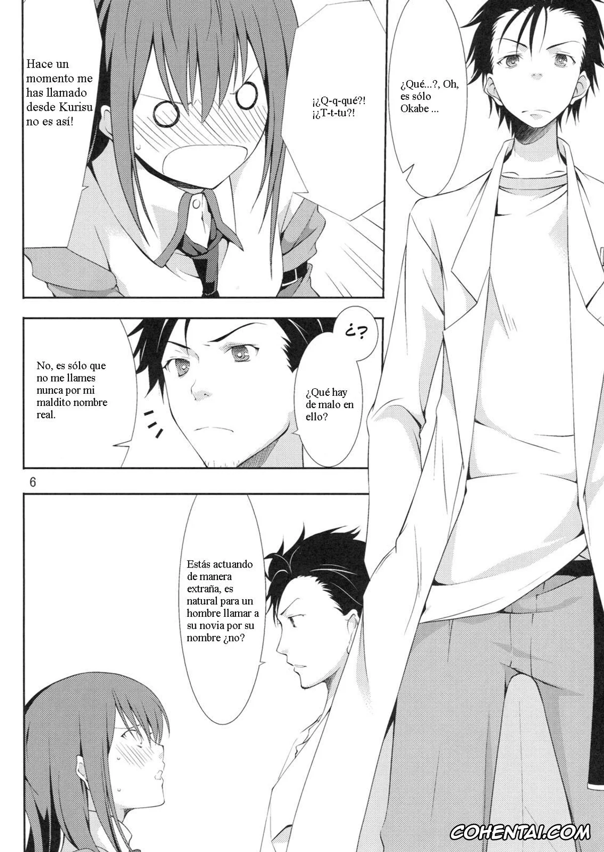 Steins;Gate hentai, Kurisu Makise hentai, Rintarou Okabe | Okarin hentai, Embrace (Steins;Gate), pagina 6