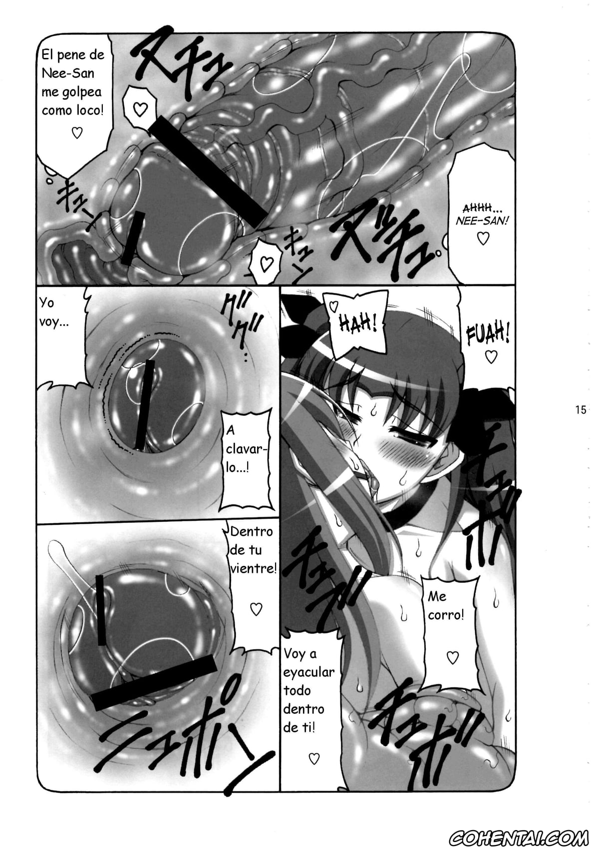 Fate/stay night hentai, Rin Tosaka hentai, Sakura Matou hentai, Kotori 7 (Fate/stay night), pagina 15