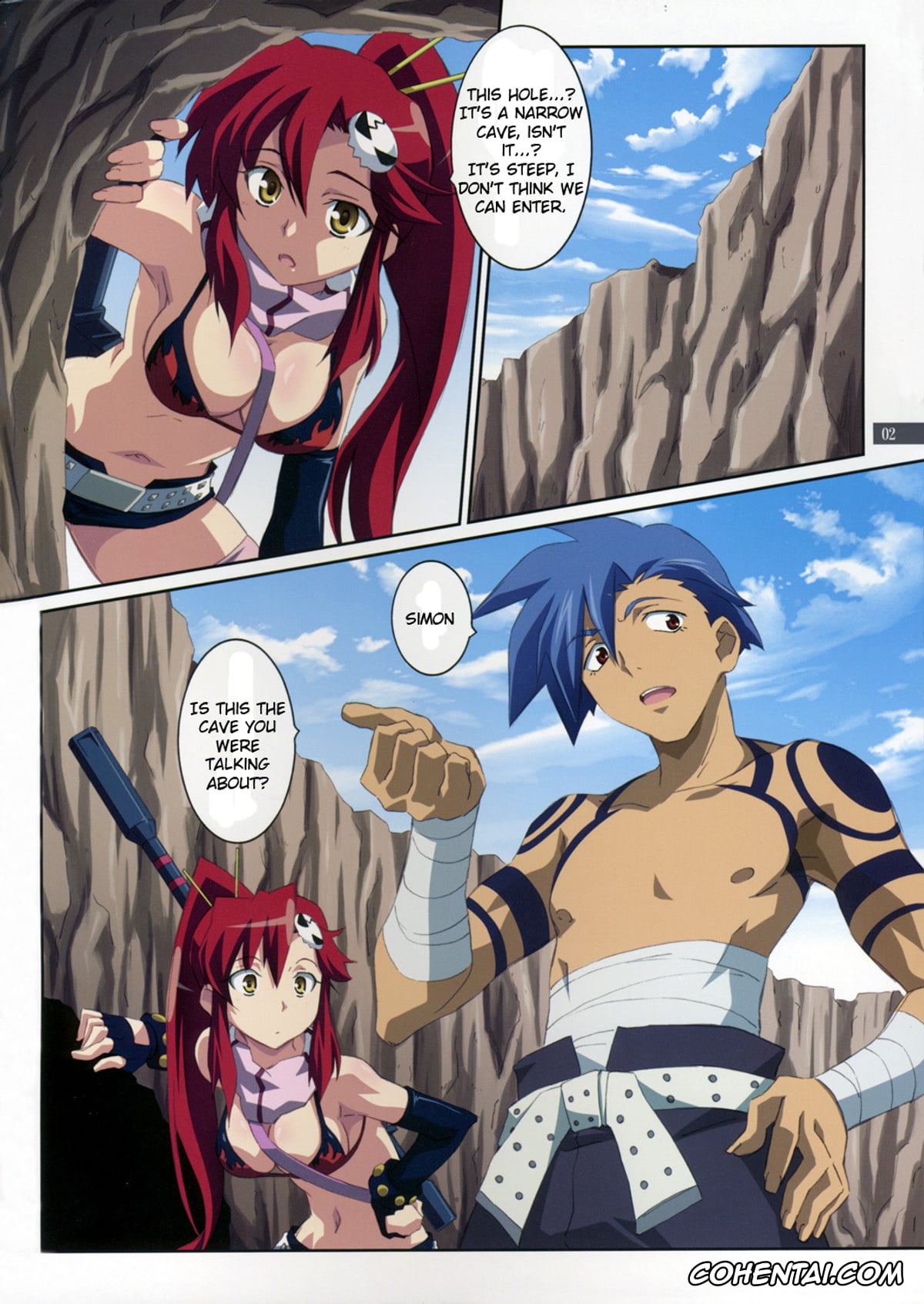 Tengen Toppa Gurren Lagann porno, Kamina porno, Simon porno, Yoko Ritona | Yoko Littner porno, Kibun wa YOKOso (Tengen Toppa Gurren Lagann), pagina 2