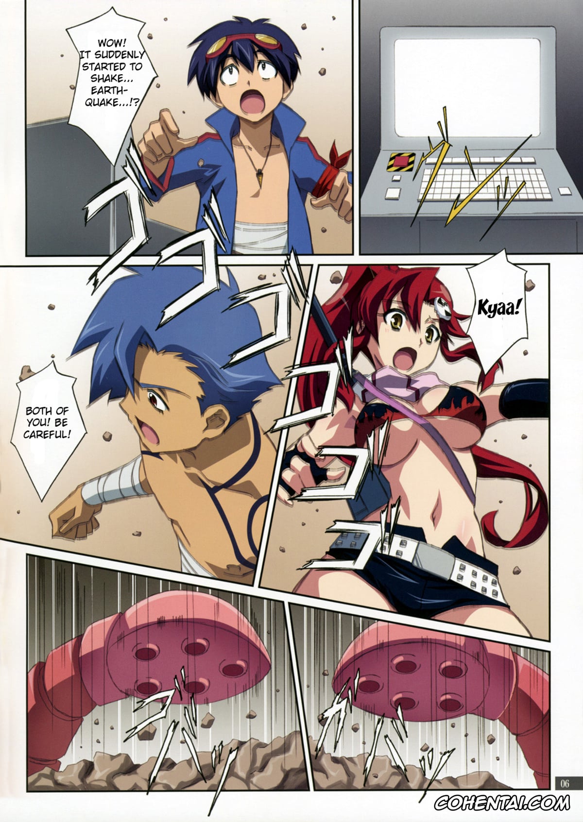Tengen Toppa Gurren Lagann hentai, Kamina hentai, Simon hentai, Yoko Ritona | Yoko Littner hentai, Kibun wa YOKOso (Tengen Toppa Gurren Lagann), pagina 6