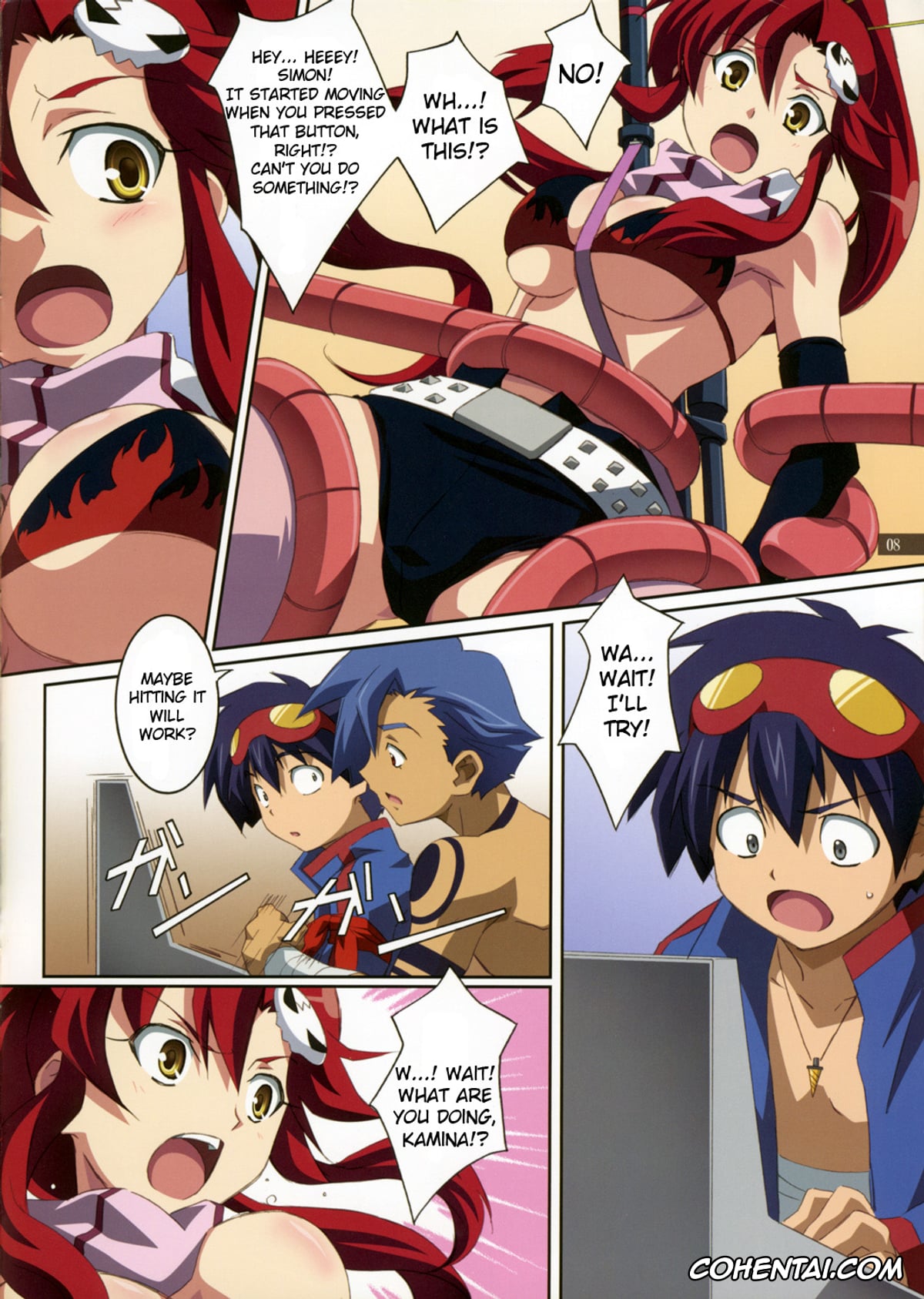Tengen Toppa Gurren Lagann porno, Kamina porno, Simon porno, Yoko Ritona | Yoko Littner porno, Kibun wa YOKOso (Tengen Toppa Gurren Lagann), pagina 8