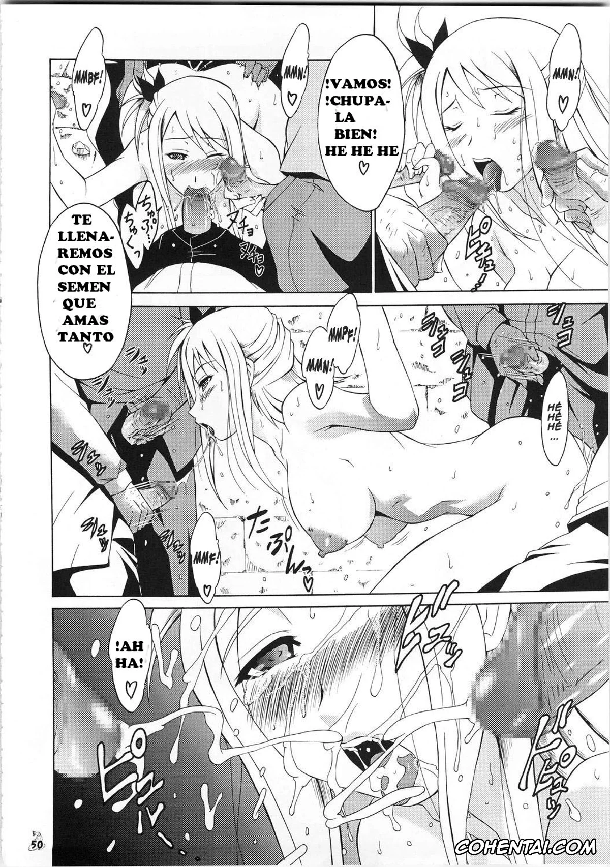 Fairy Tail porno, Erza Scarlet porno, Lucy Heartfilia porno, Shuukan Seinen Magazine (Fairy Tail), pagina 14