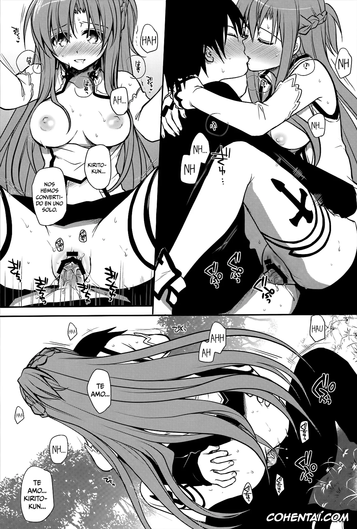 Sword Art Online hentai, Asuna Yuuki hentai, Kazuto Kirigaya | Kirito hentai, Sanctuary (Sword Art Online), pagina 12