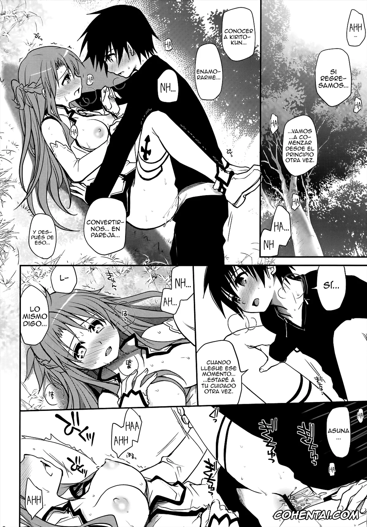Sword Art Online hentai, Asuna Yuuki hentai, Kazuto Kirigaya | Kirito hentai, Sanctuary (Sword Art Online), pagina 15