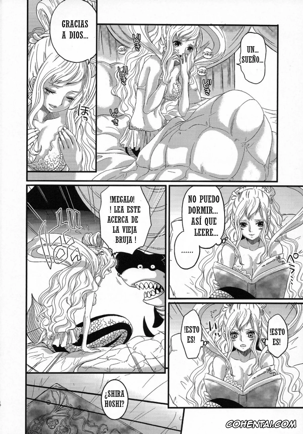 One Piece xxx, Monkey D. Luffy xxx, Shirahoshi xxx, Ningyohime (One Piece), pagina 4