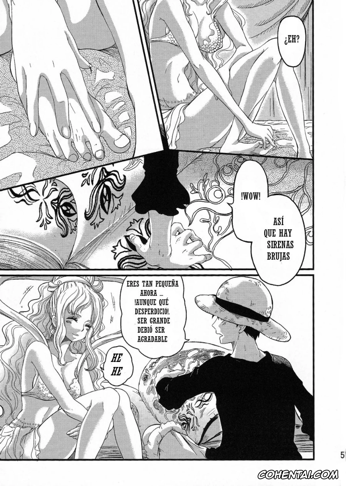 One Piece porno, Monkey D. Luffy porno, Shirahoshi porno, Ningyohime (One Piece), pagina 5