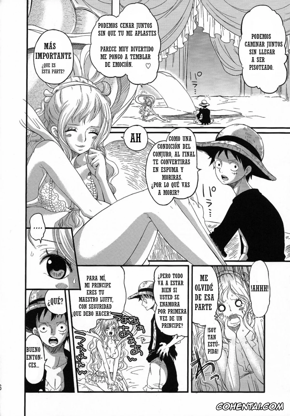 One Piece hentai, Monkey D. Luffy hentai, Shirahoshi hentai, Ningyohime (One Piece), pagina 6