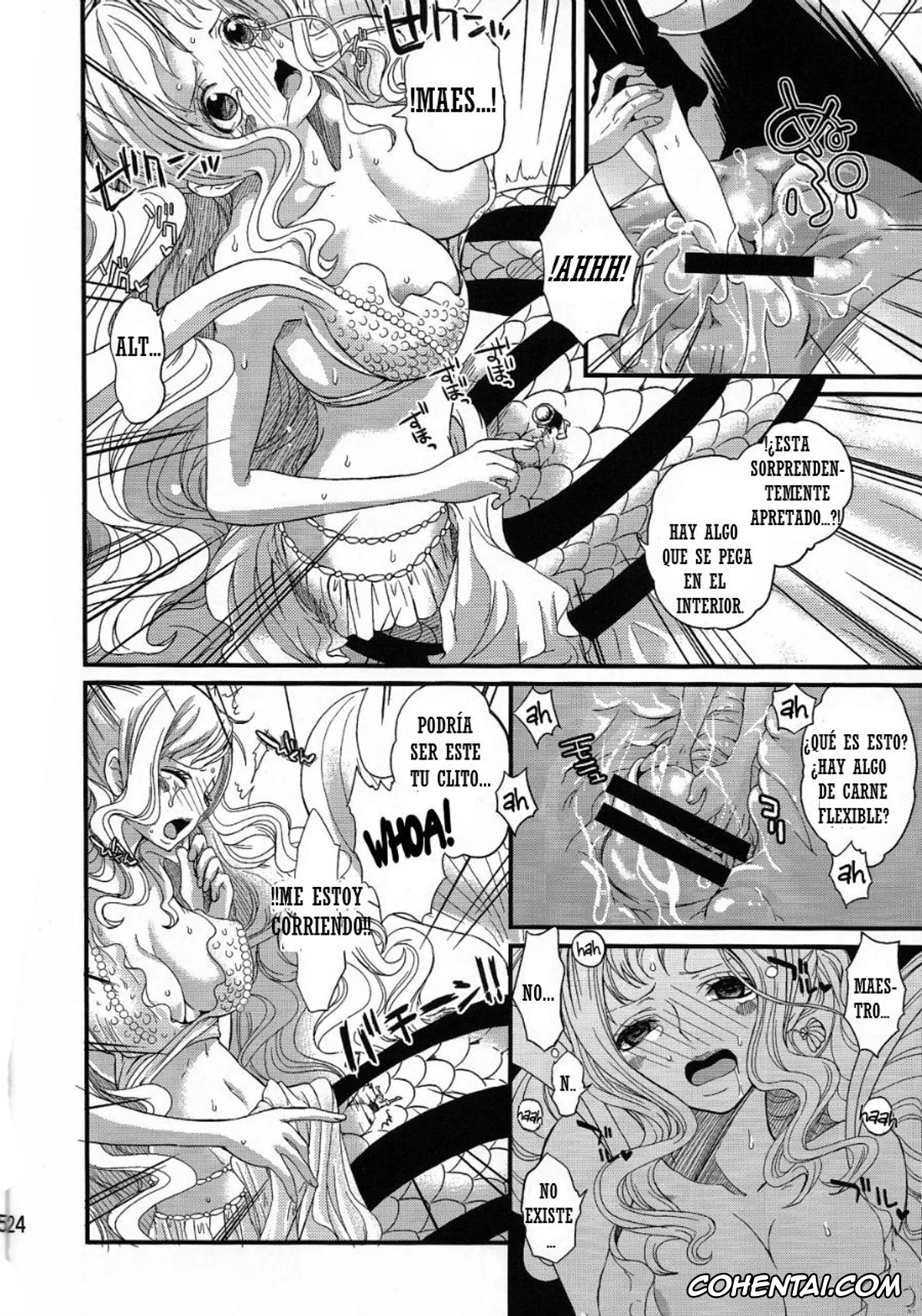One Piece hentai, Monkey D. Luffy hentai, Shirahoshi hentai, Ningyohime (One Piece), pagina 24