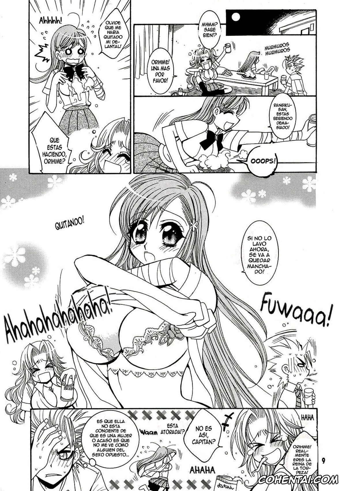 Bleach porno, Orihime Inoue porno, Rangiku Matsumoto porno, BABY BLUE! (Bleach), pagina 8