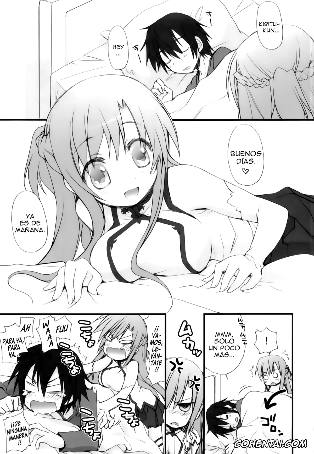 Sword Art Online xxx, Asuna Yuuki xxx, Kazuto Kirigaya | Kirito xxx, Netoge Yome (Sword Art Online), pagina 4