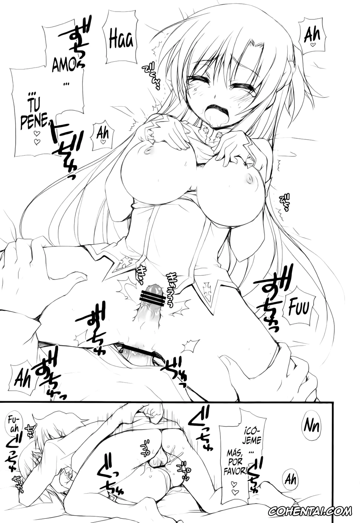 Sword Art Online hentai, Asuna Yuuki hentai, Kazuto Kirigaya | Kirito hentai, Netoge Yome (Sword Art Online), pagina 18