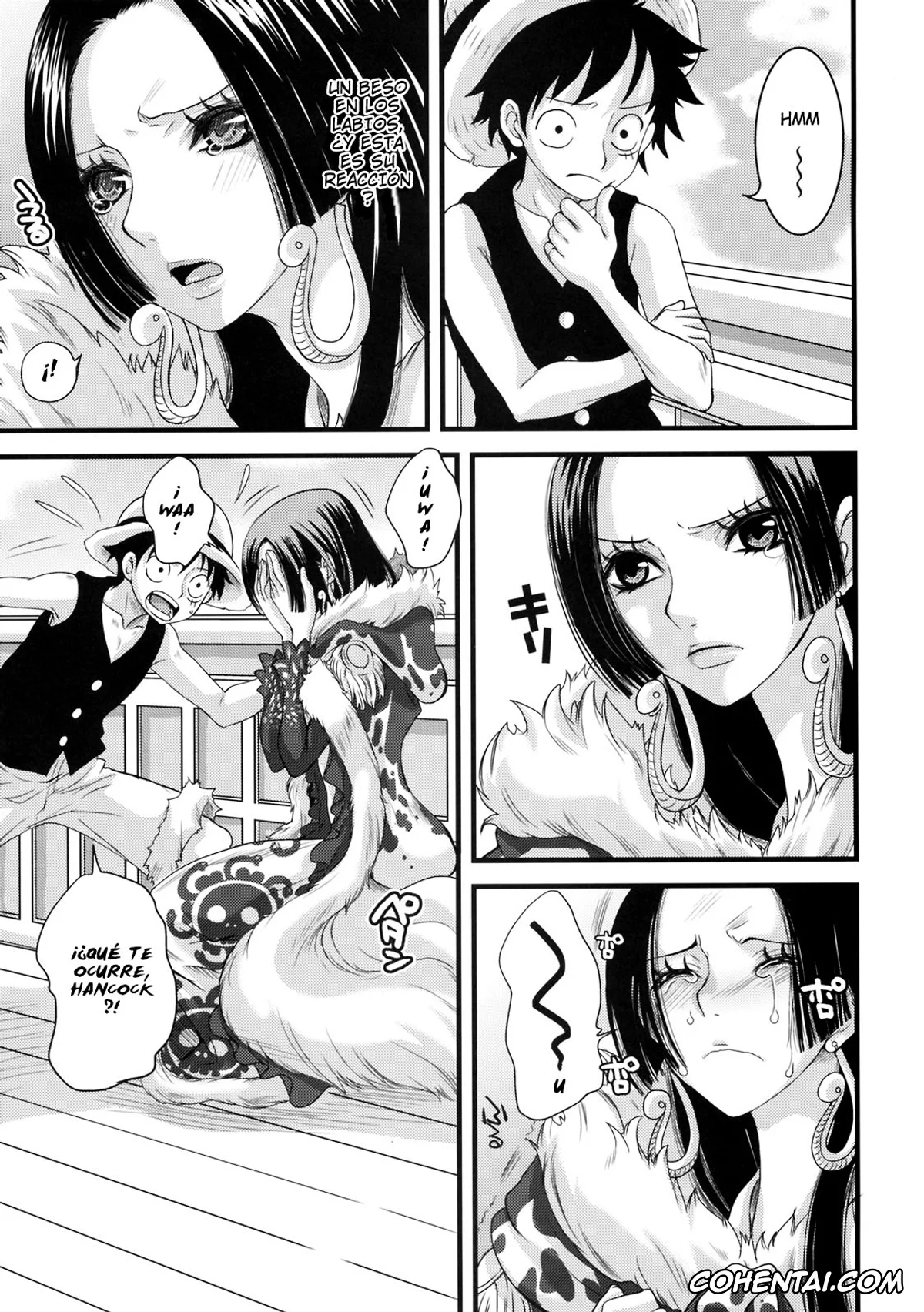 One Piece hentai, Boa Hancock hentai, Monkey D. Luffy hentai, Love Scat (One Piece), pagina 6