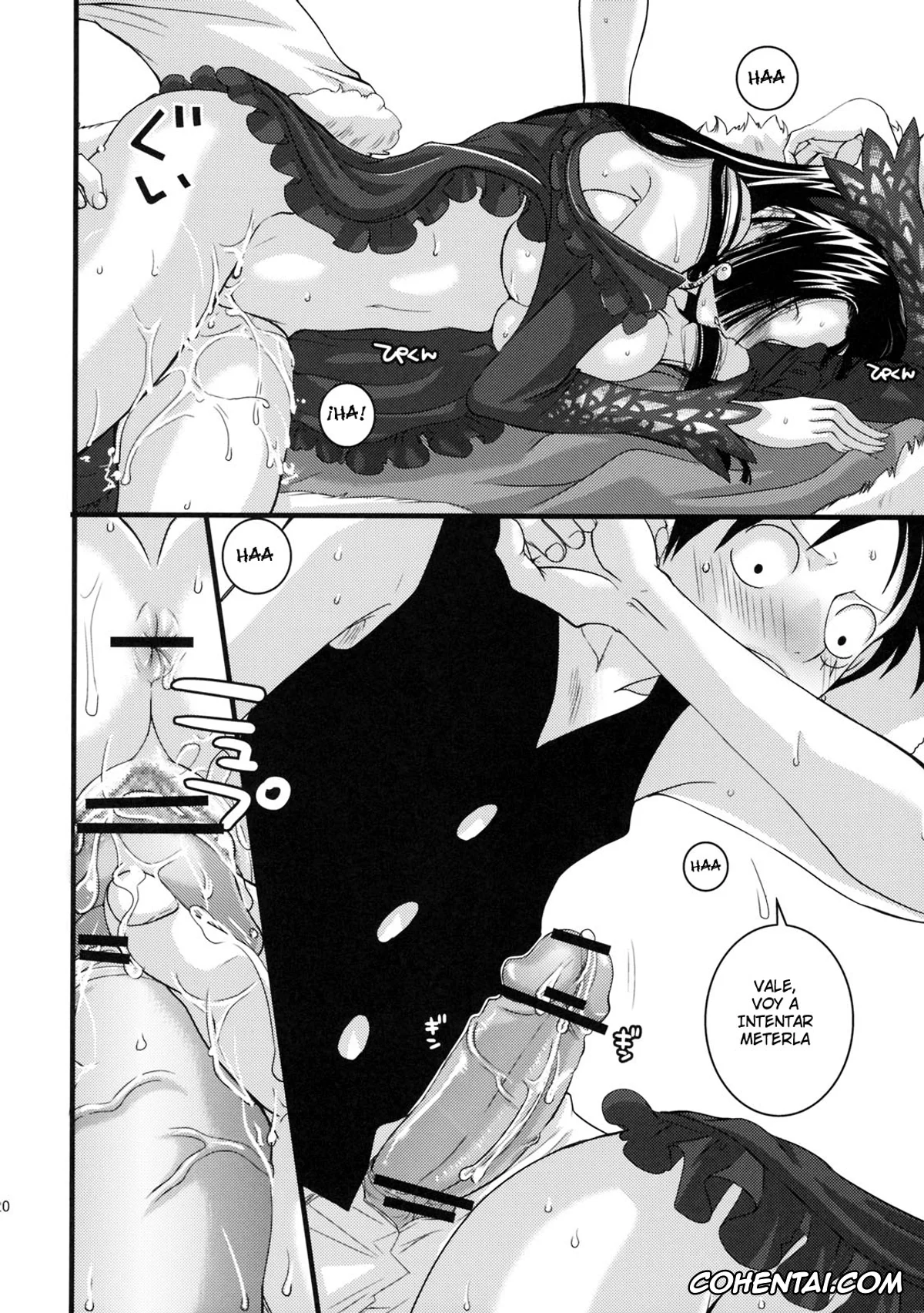 One Piece xxx, Boa Hancock xxx, Monkey D. Luffy xxx, Love Scat (One Piece), pagina 19