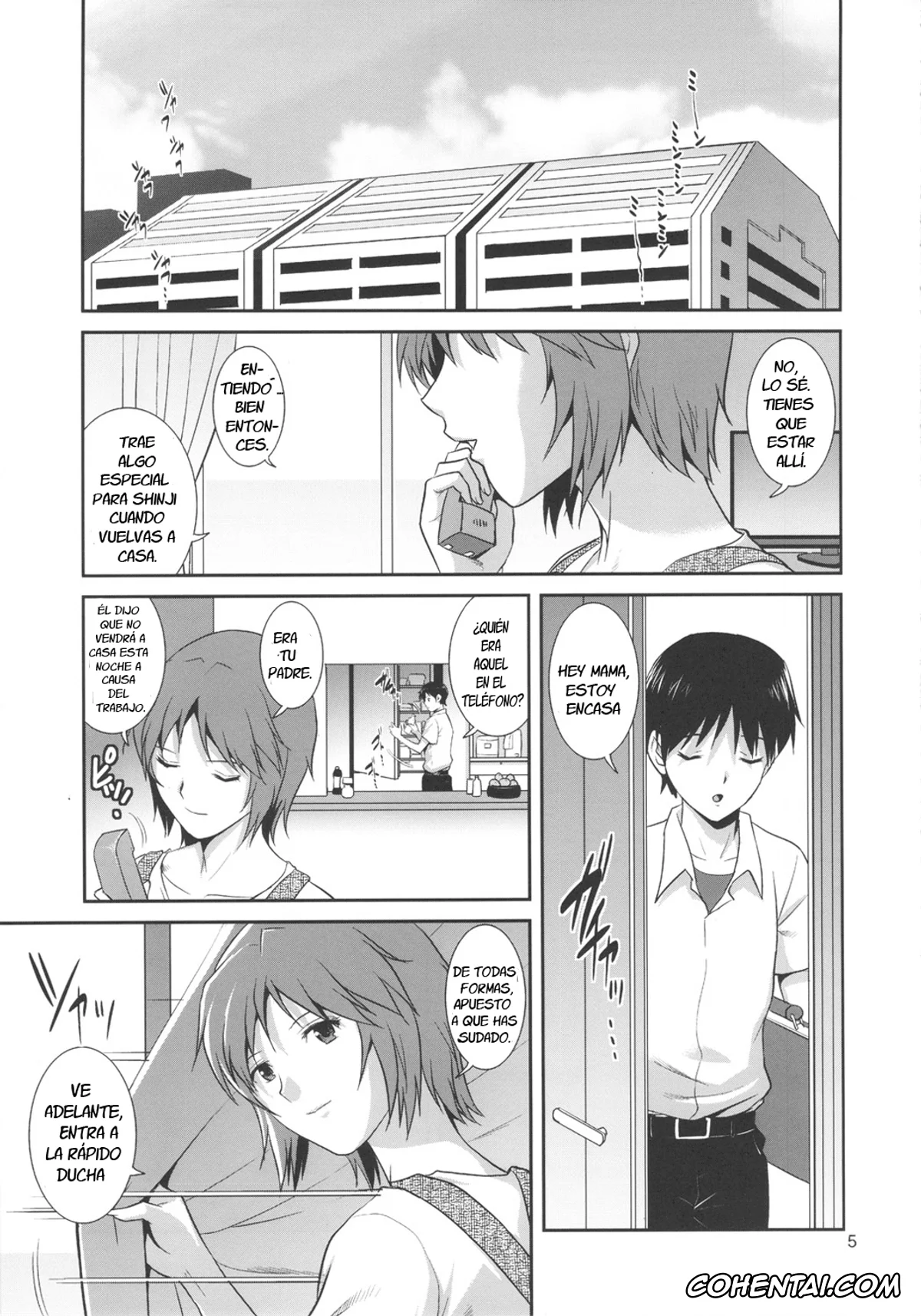 Neon Genesis Evangelion porno, Shinji Ikari porno, Yui Ikari porno, M-Bation – Home traning on night time. Mother and son. | M-bación (Neon Genesis Evangelion), pagina 5