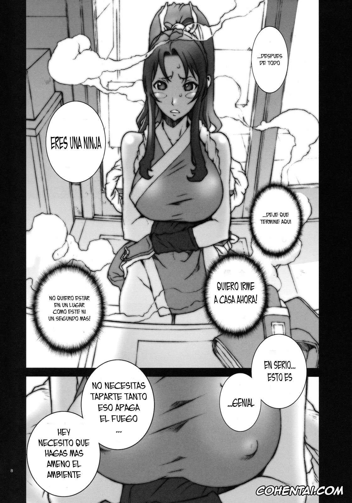 King of Fighters hentai, Mai Shiranui hentai, Kachousen Ni (King of Fighters), pagina 9