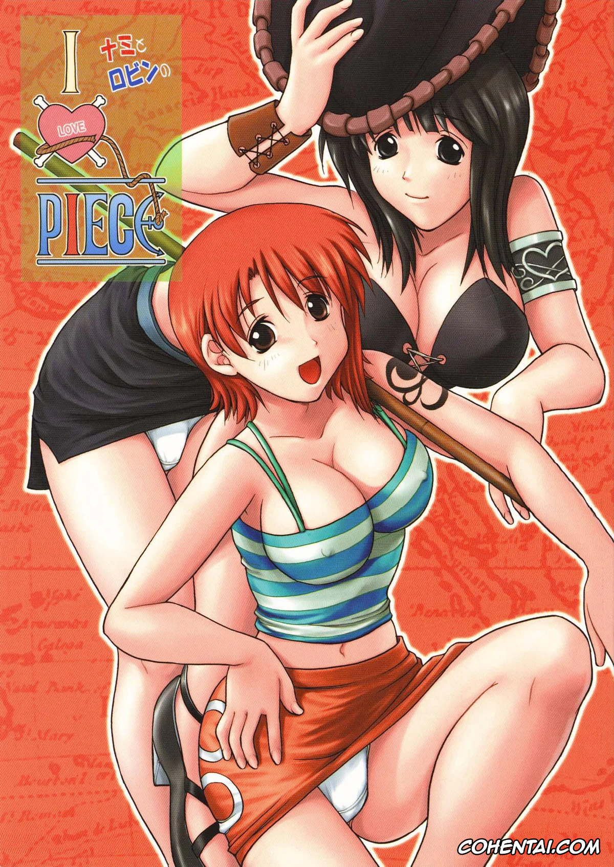 One Piece xxx, Nami xxx, Nico Robin xxx, Nami to Robin no I Love Piece (One Piece), pagina 1