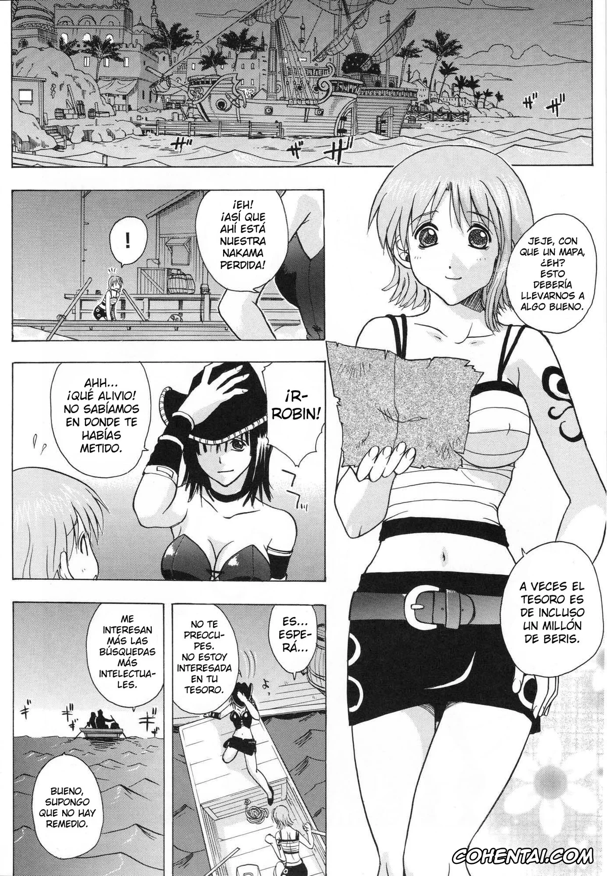 One Piece hentai, Nami hentai, Nico Robin hentai, Nami to Robin no I Love Piece (One Piece), pagina 3