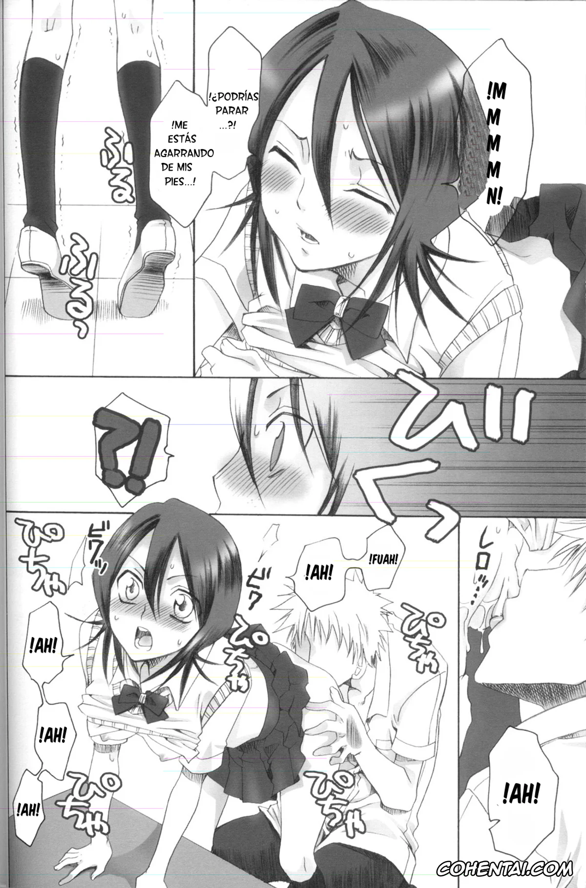 Bleach porno, Ichigo Kurosaki porno, Renji Abarai porno, Rukia Kuchiki porno, Kurosaki-ke no Shinigami (Bleach), pagina 5
