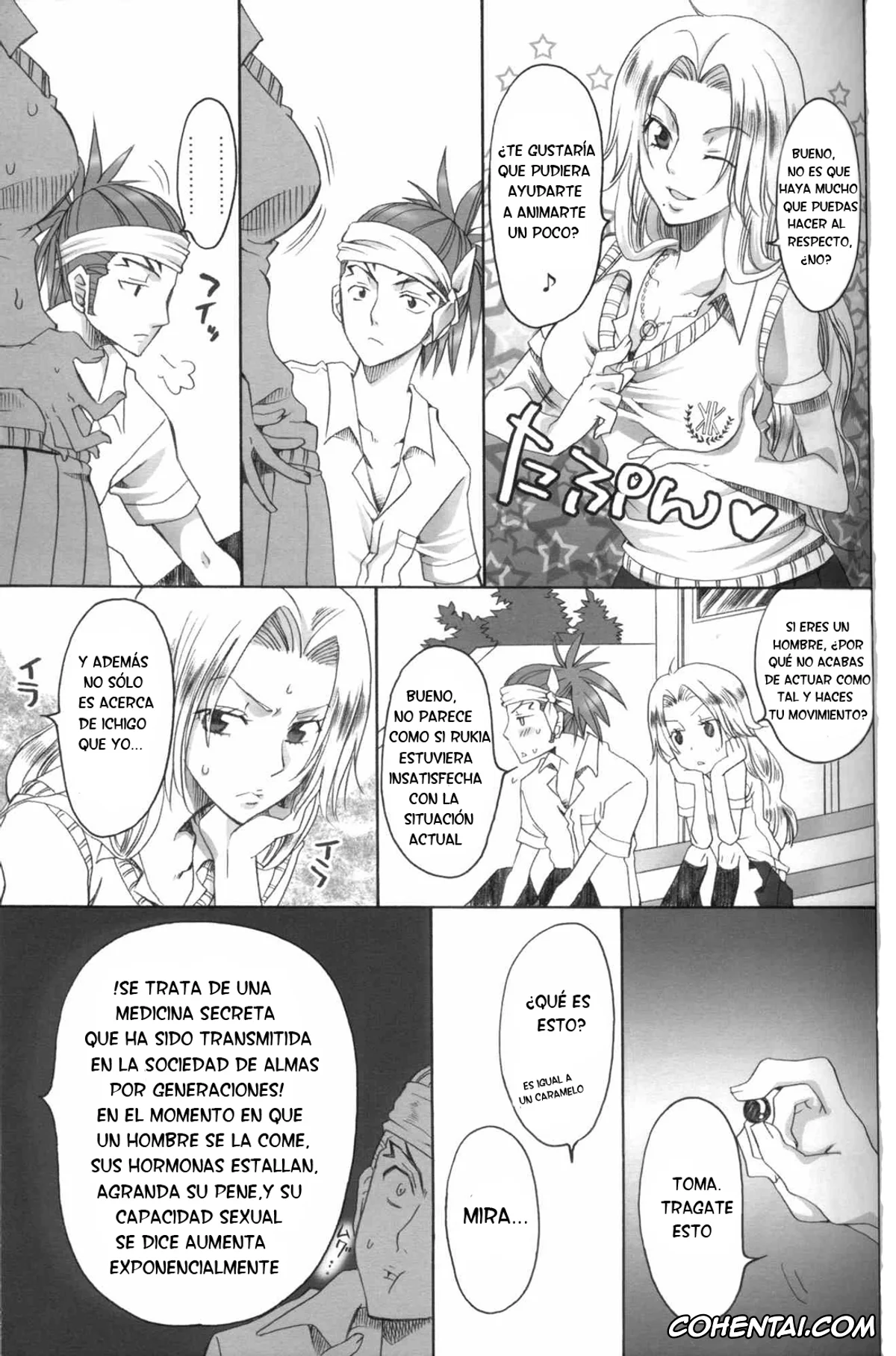 Bleach porno, Ichigo Kurosaki porno, Renji Abarai porno, Rukia Kuchiki porno, Kurosaki-ke no Shinigami (Bleach), pagina 14