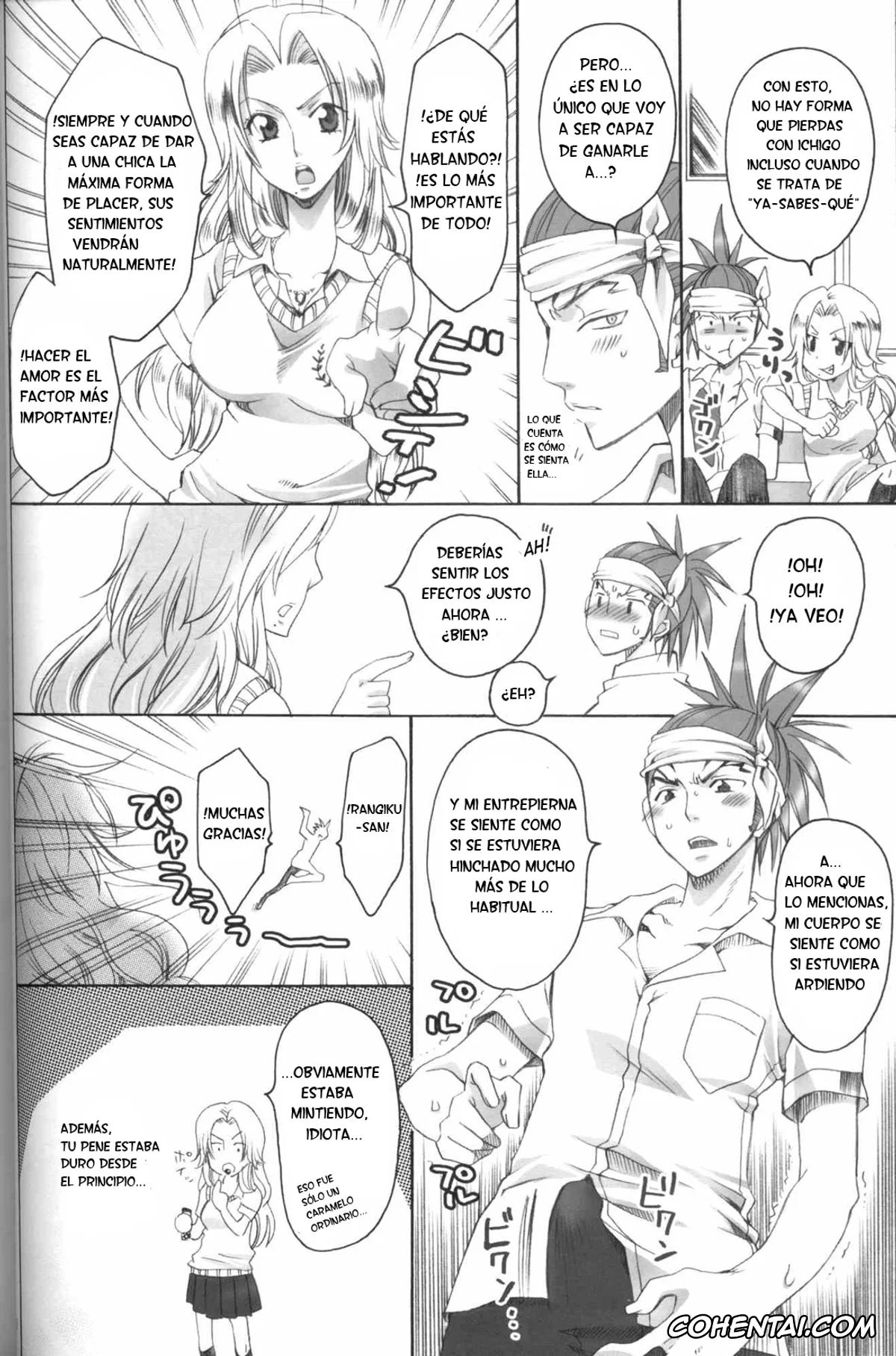 Bleach hentai, Ichigo Kurosaki hentai, Renji Abarai hentai, Rukia Kuchiki hentai, Kurosaki-ke no Shinigami (Bleach), pagina 15