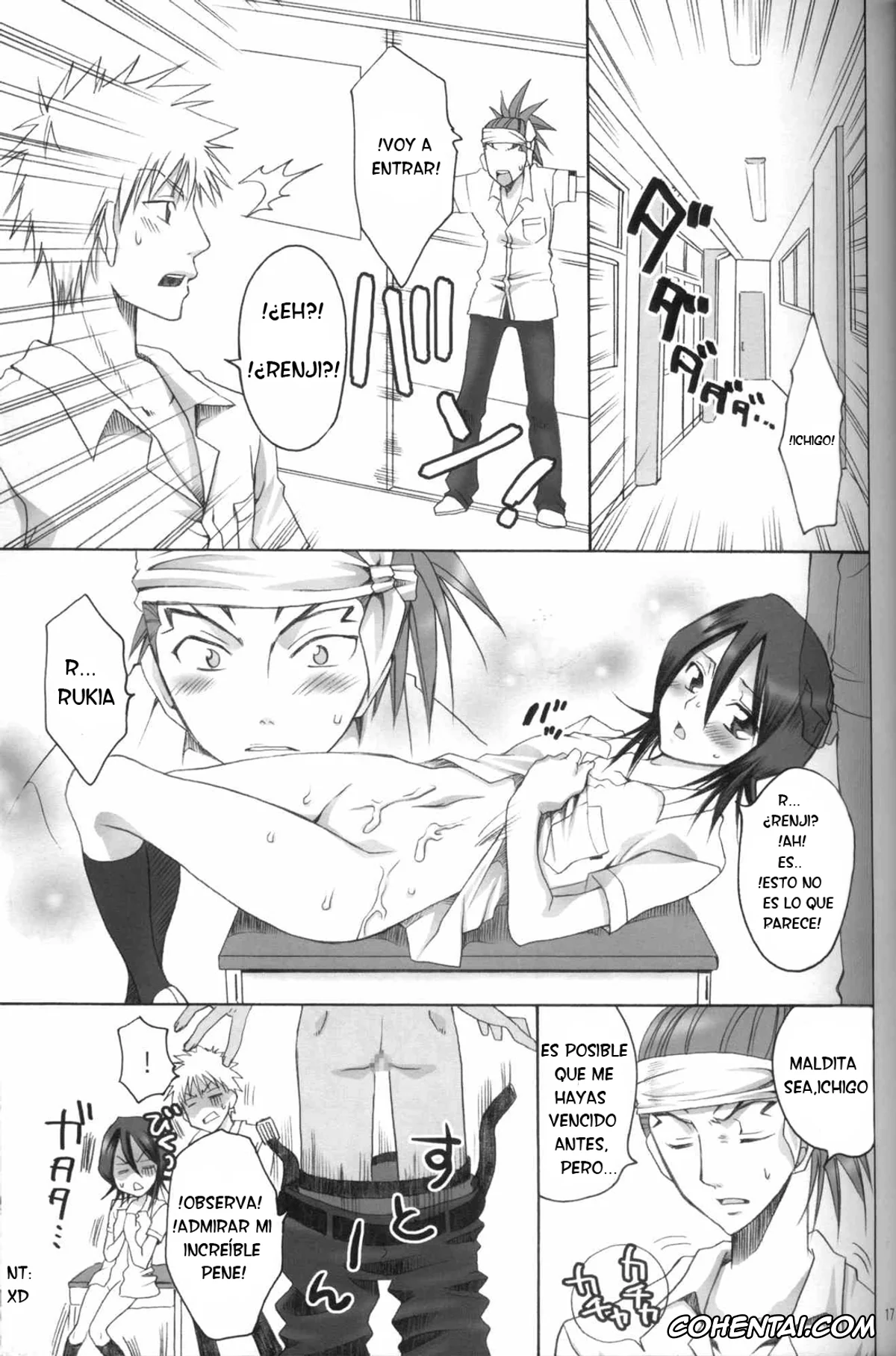 Bleach xxx, Ichigo Kurosaki xxx, Renji Abarai xxx, Rukia Kuchiki xxx, Kurosaki-ke no Shinigami (Bleach), pagina 16