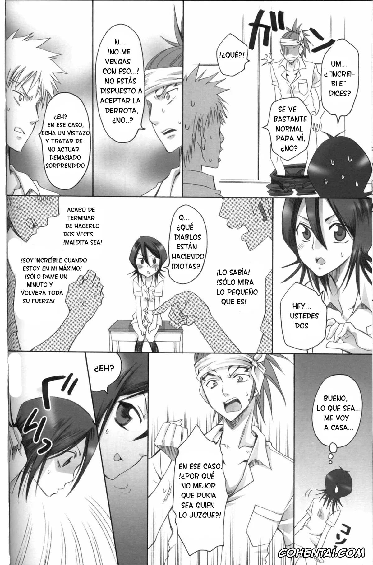 Bleach porno, Ichigo Kurosaki porno, Renji Abarai porno, Rukia Kuchiki porno, Kurosaki-ke no Shinigami (Bleach), pagina 17