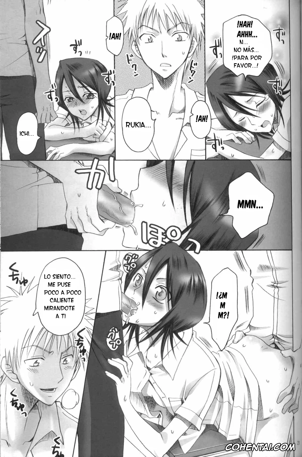 Bleach porno, Ichigo Kurosaki porno, Renji Abarai porno, Rukia Kuchiki porno, Kurosaki-ke no Shinigami (Bleach), pagina 20