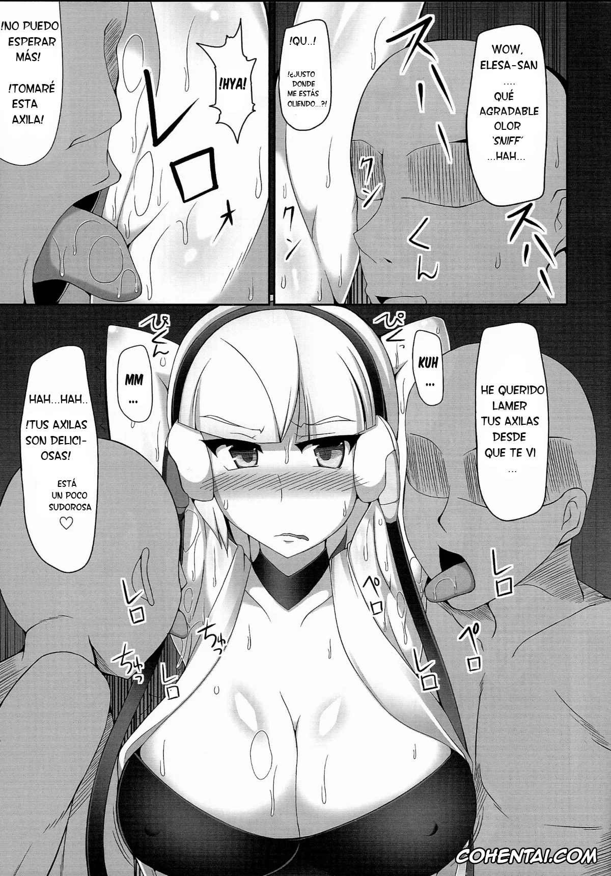 Pokemon | Pocket Monsters hentai, Elesa hentai, Bukkake! Erojimuri-hon BW-hen (Pokémon Black and White), pagina 6