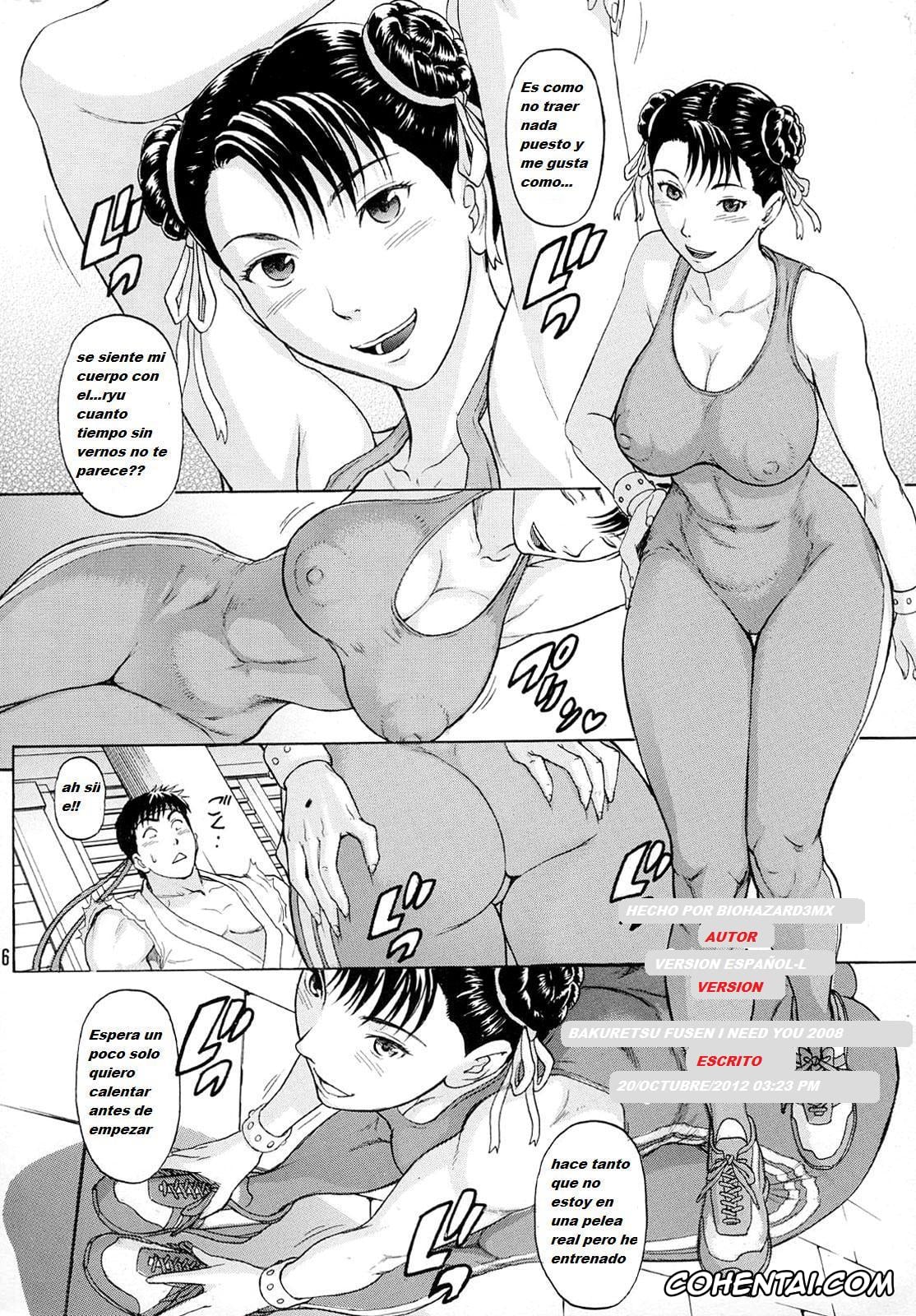 Street Fighter porno, King of Fighters porno, Chun-Li porno, Mai Shiranui porno, Ore Yori Tsuyoi Yatsu Ni I need you! (Street Fighter), pagina 5
