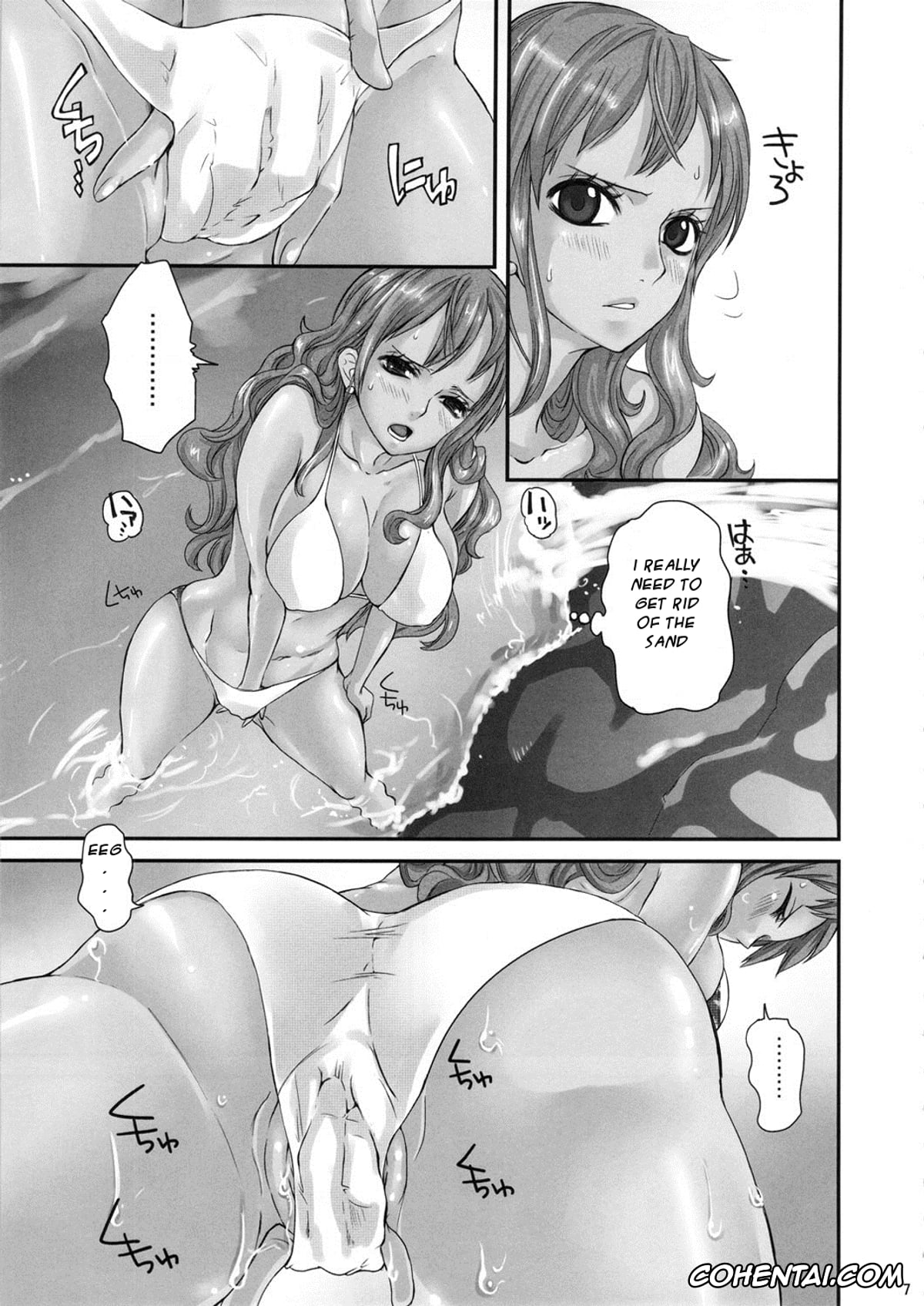 One Piece hentai, Nami hentai, Roronoa Zoro hentai, Sanji Vinsmoke hentai, Natsu * Hana (One Piece), pagina 6