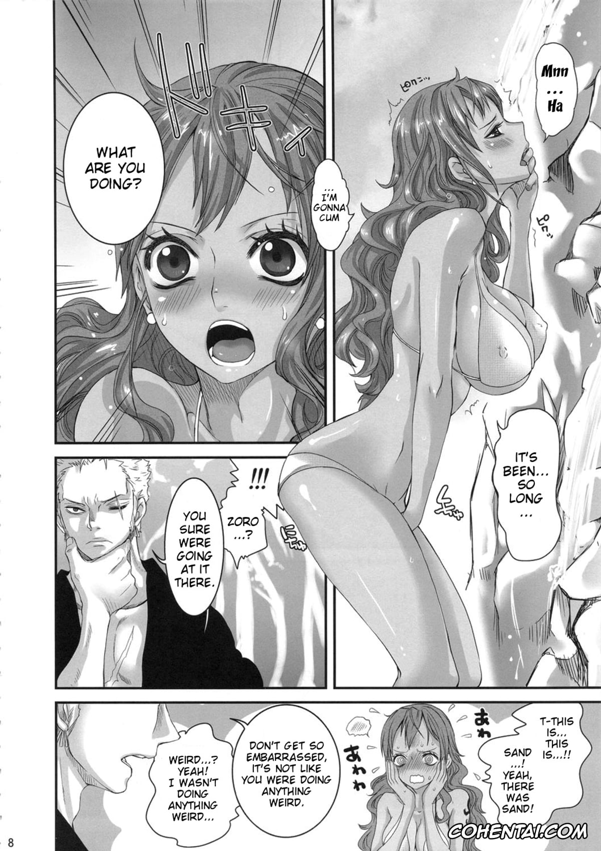 One Piece hentai, Nami hentai, Roronoa Zoro hentai, Sanji Vinsmoke hentai, Natsu * Hana (One Piece), pagina 6