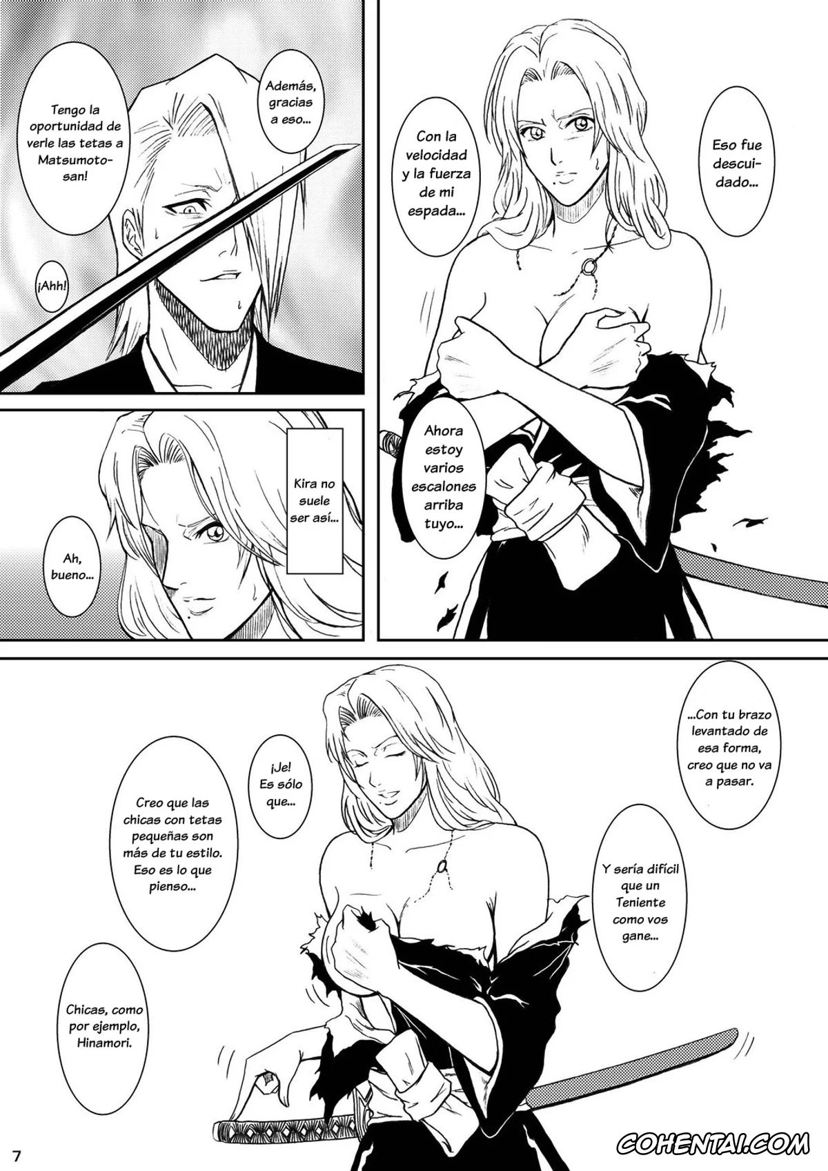 Bleach xxx, Izuru Kira xxx, Rangiku Matsumoto xxx, Blonde – Midare Kiku (Bleach), pagina 4