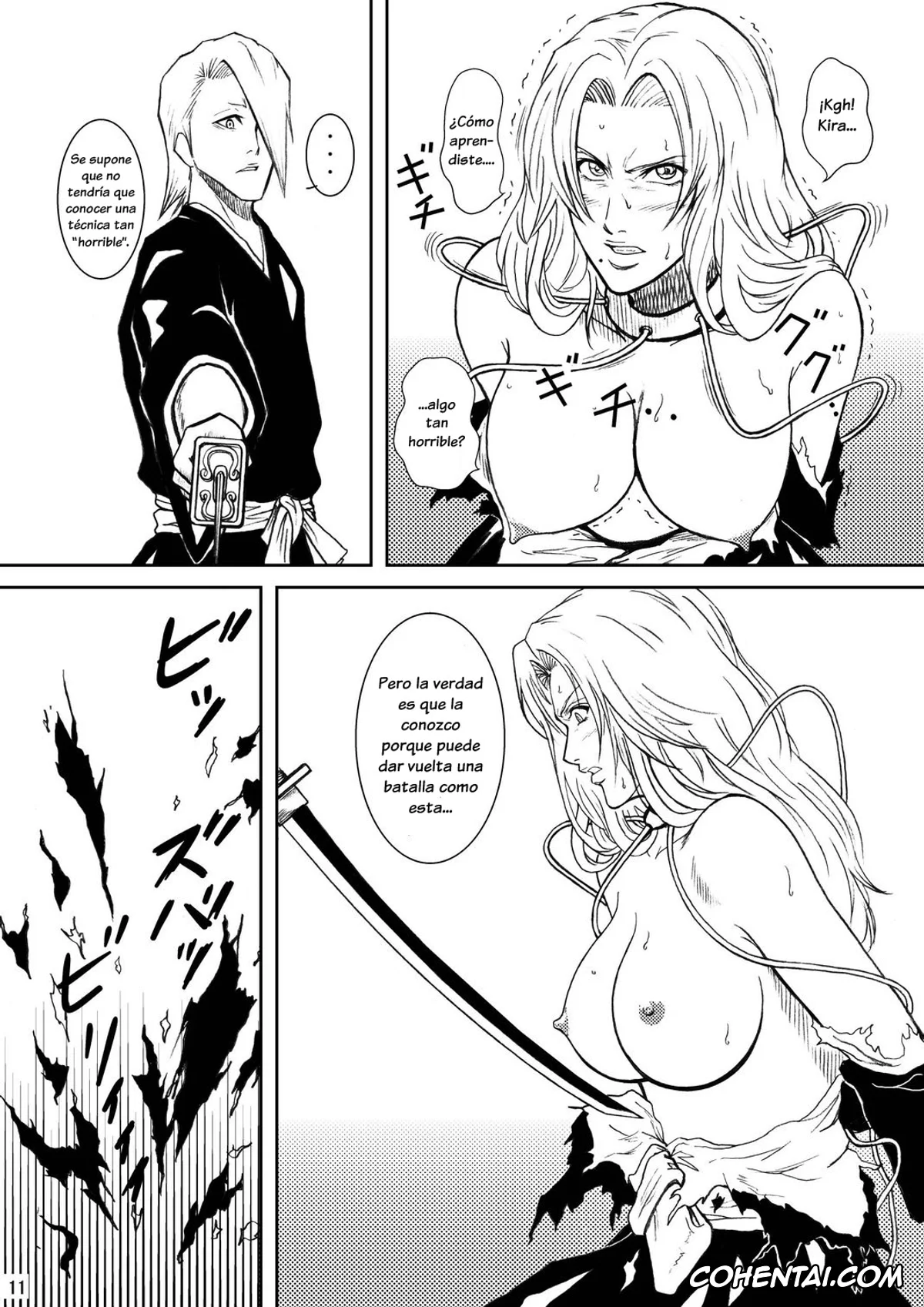 Bleach porno, Izuru Kira porno, Rangiku Matsumoto porno, Blonde – Midare Kiku (Bleach), pagina 8