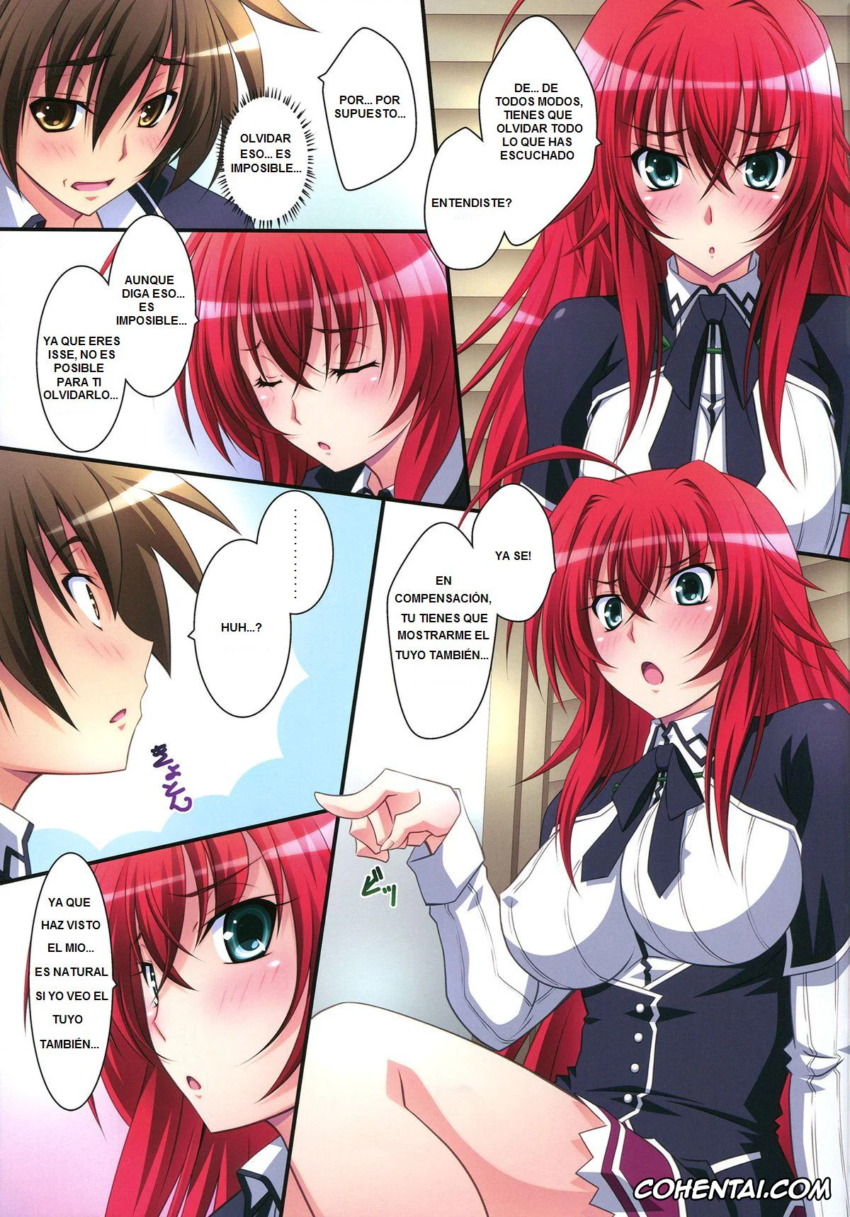 Highschool DxD xxx, Issei Hyoudou xxx, Rias Gremory xxx, Scarlet princess «Rias Daisuki!» (High School DxD), pagina 10