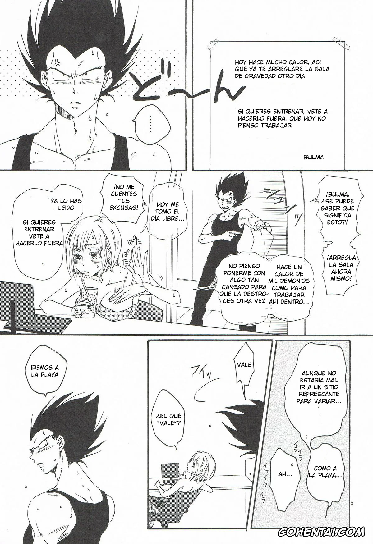 Dragon Ball Z porno, Bulma Briefs porno, Vegeta porno, Love Summer (Dragon Ball Z), pagina 2