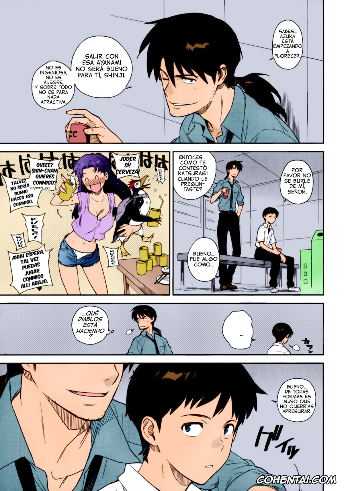 Neon Genesis Evangelion xxx, Asuka Langley Soryu xxx, Kensuke Aida xxx, Mari Illustrious Makinami xxx, Rei Ayanami xxx, Shinji Ikari xxx, Touji Suzuhara xxx, LIKE A BEAST (Neon Genesis Evangelion), pagina 4